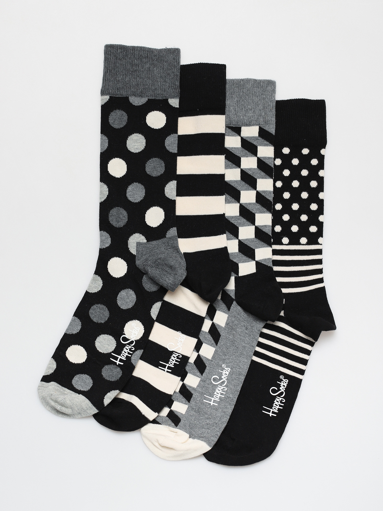 Skarpetki Happy Socks Classic Black&Whites Gift Set 4Pk (black/white)