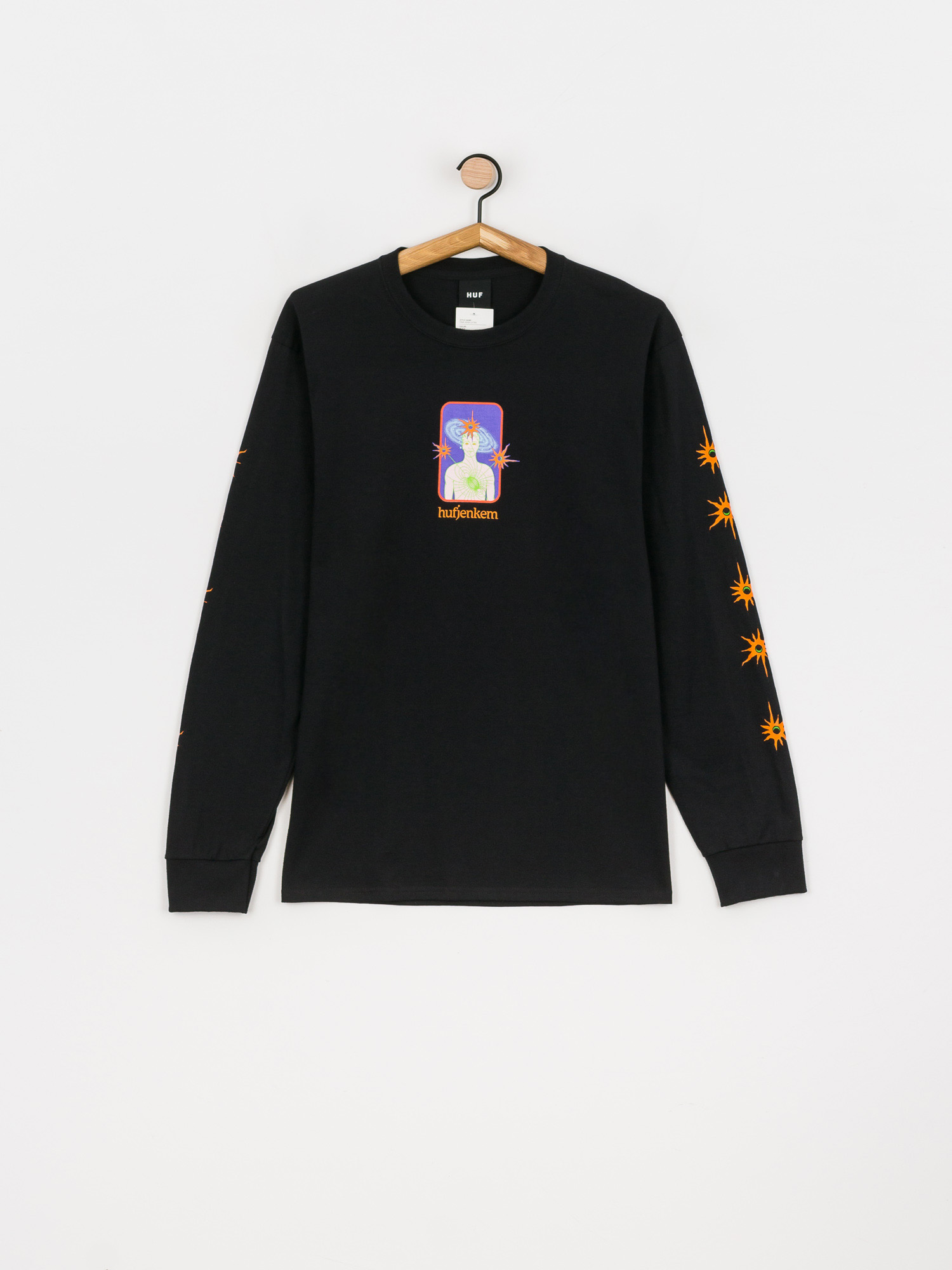 Longsleeve HUF x JENKEM Final Boss (black)