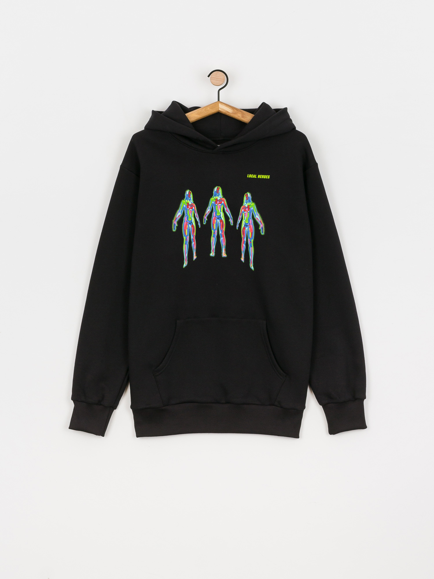 Bluza z kapturem Local Heroes Aura Off Black HD (black)