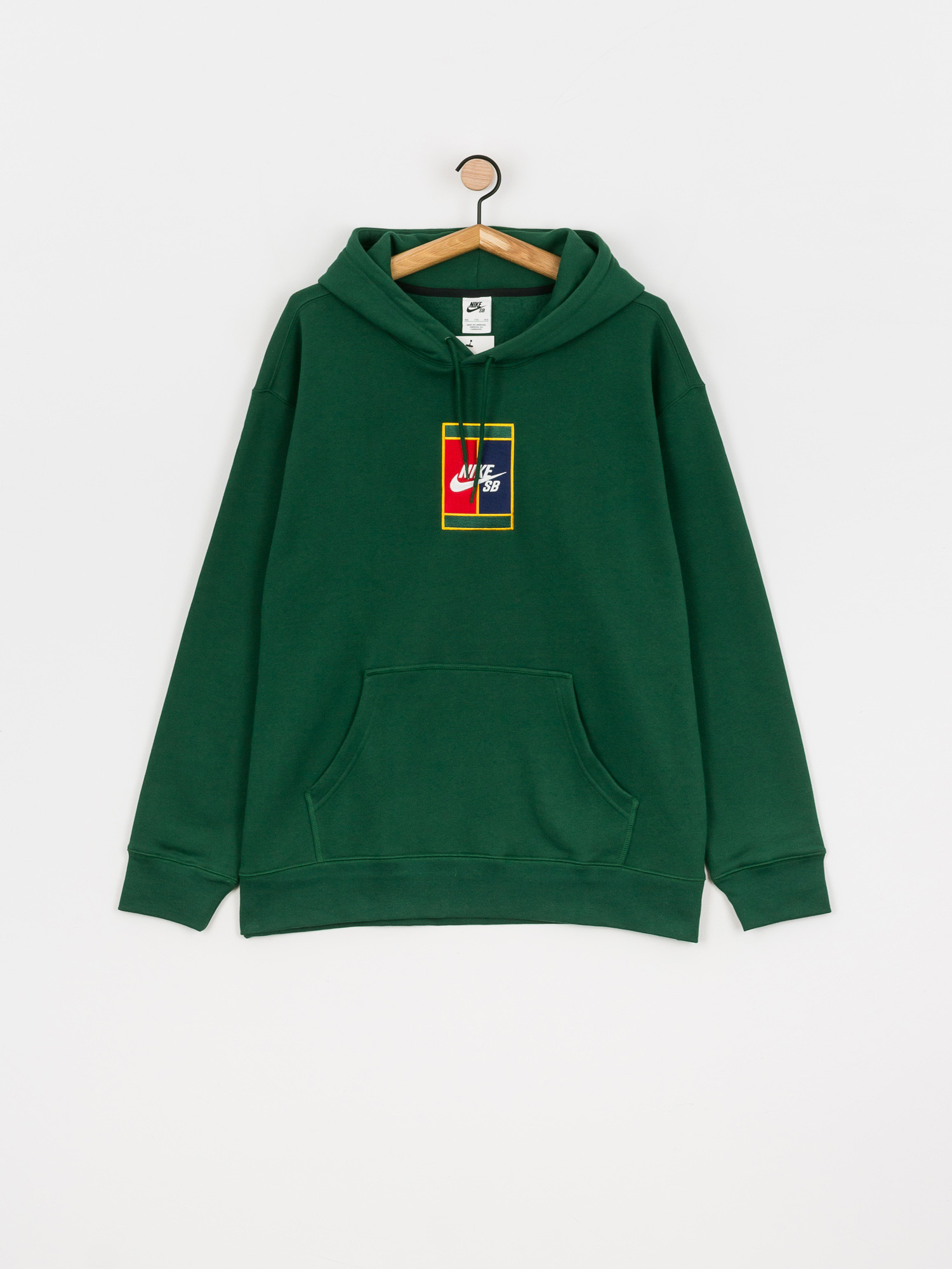 Bluza z kapturem Nike SB GFX HD (gorge green/midnight navy)