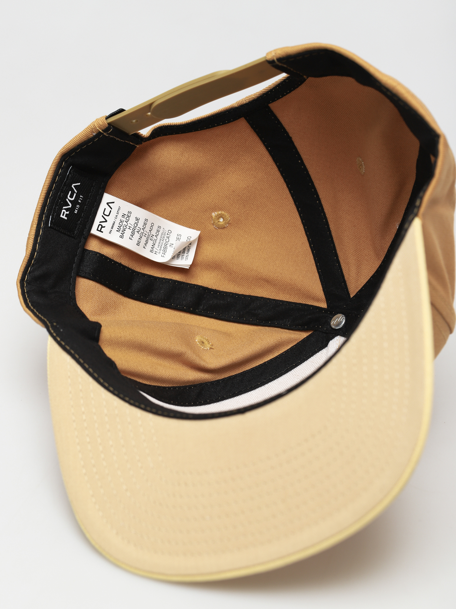 Czapka z daszkiem RVCA Rvca Square Snapback (golden rod)