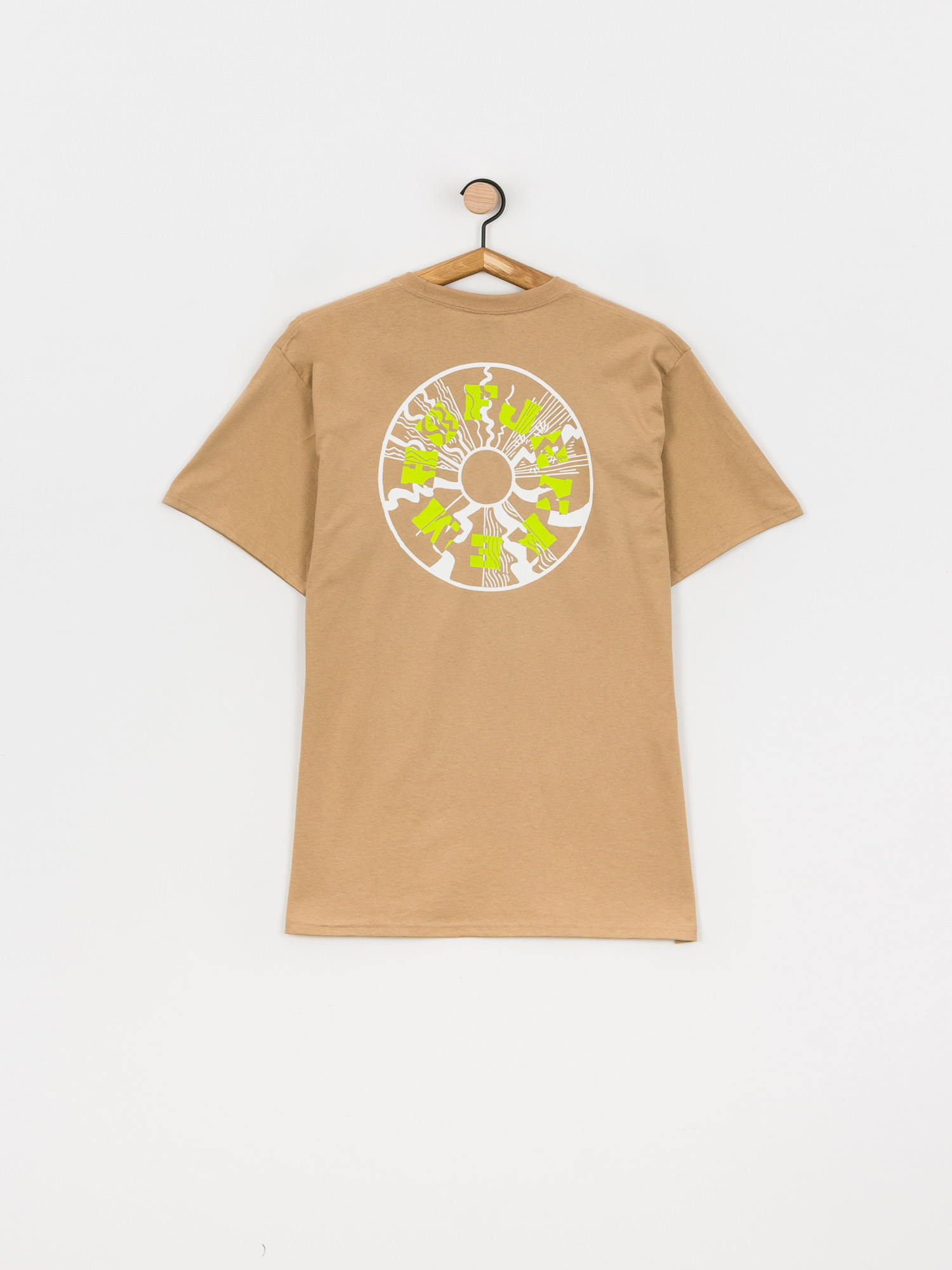 T-shirt HUF x JENKEM Wormhole (sand)