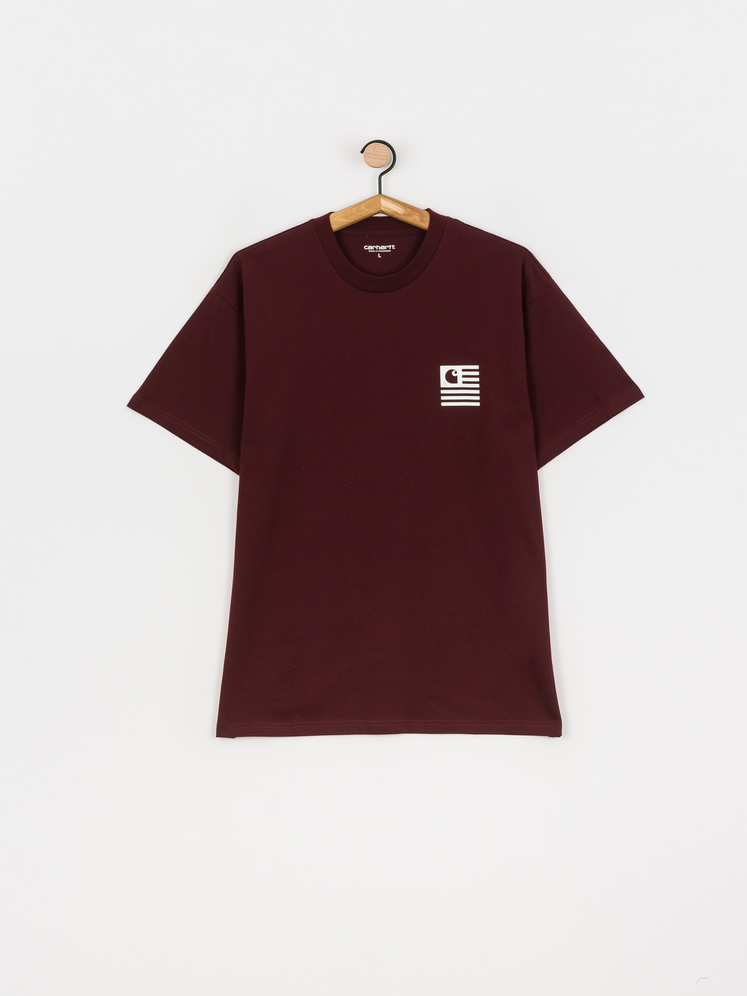 T-shirt Carhartt WIP Fade State (wine/white)
