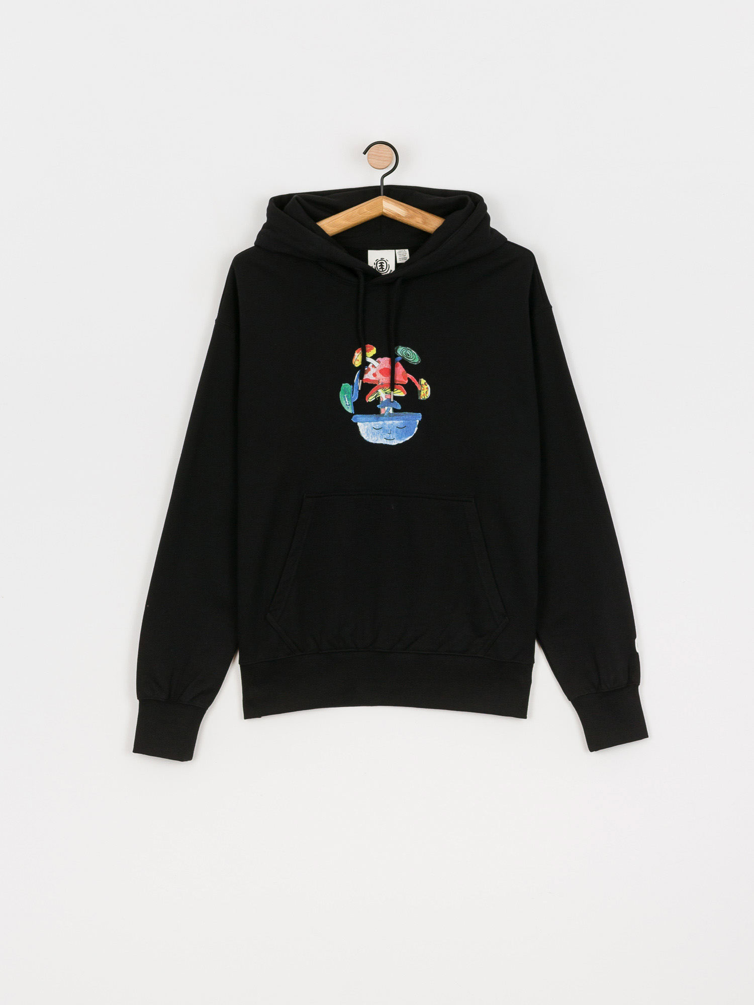 Bluza z kapturem Element Pop Shrooms HD (flint black)