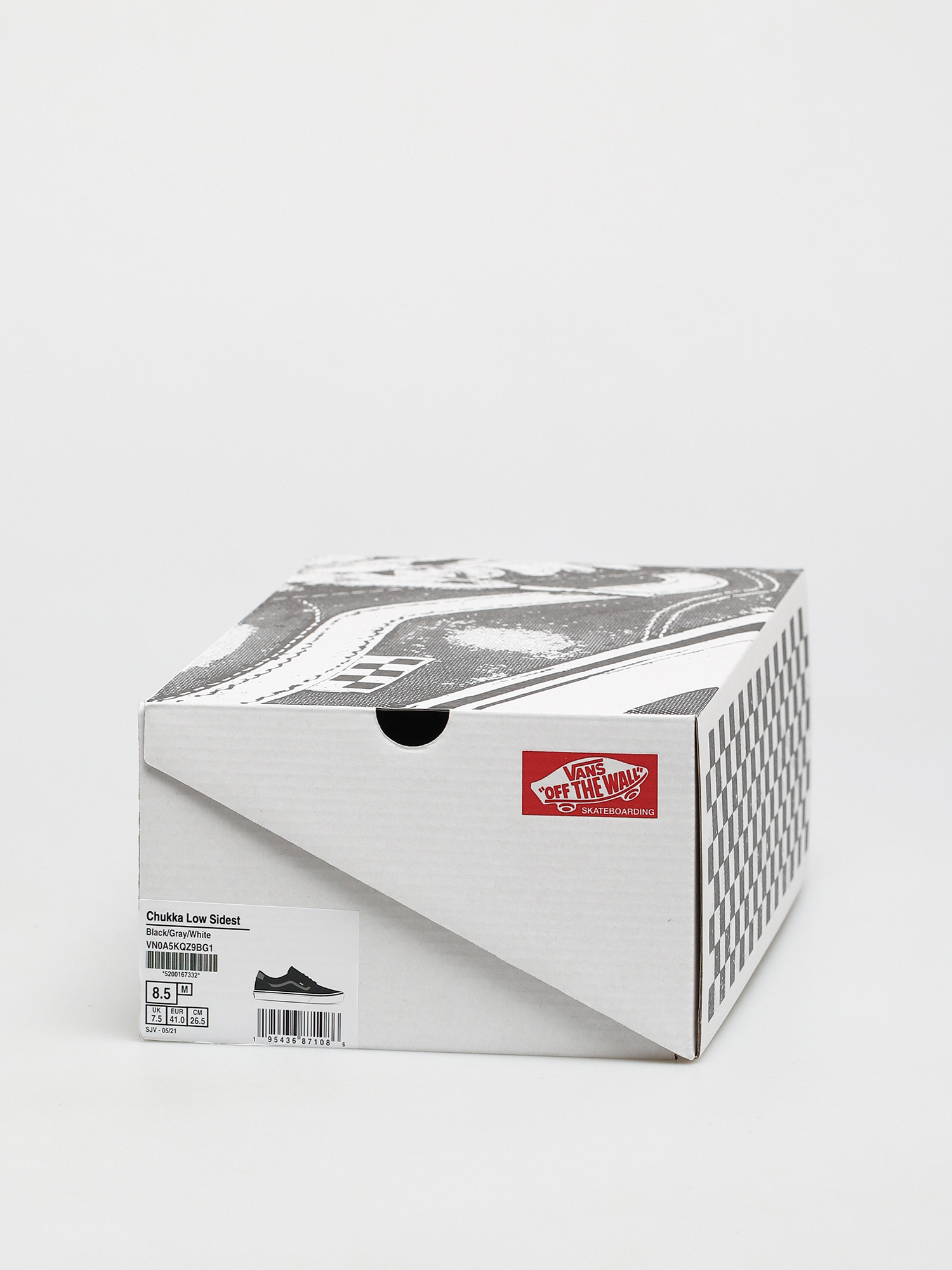 Buty Vans Chukka Low Sidestripe (black/gray/white)