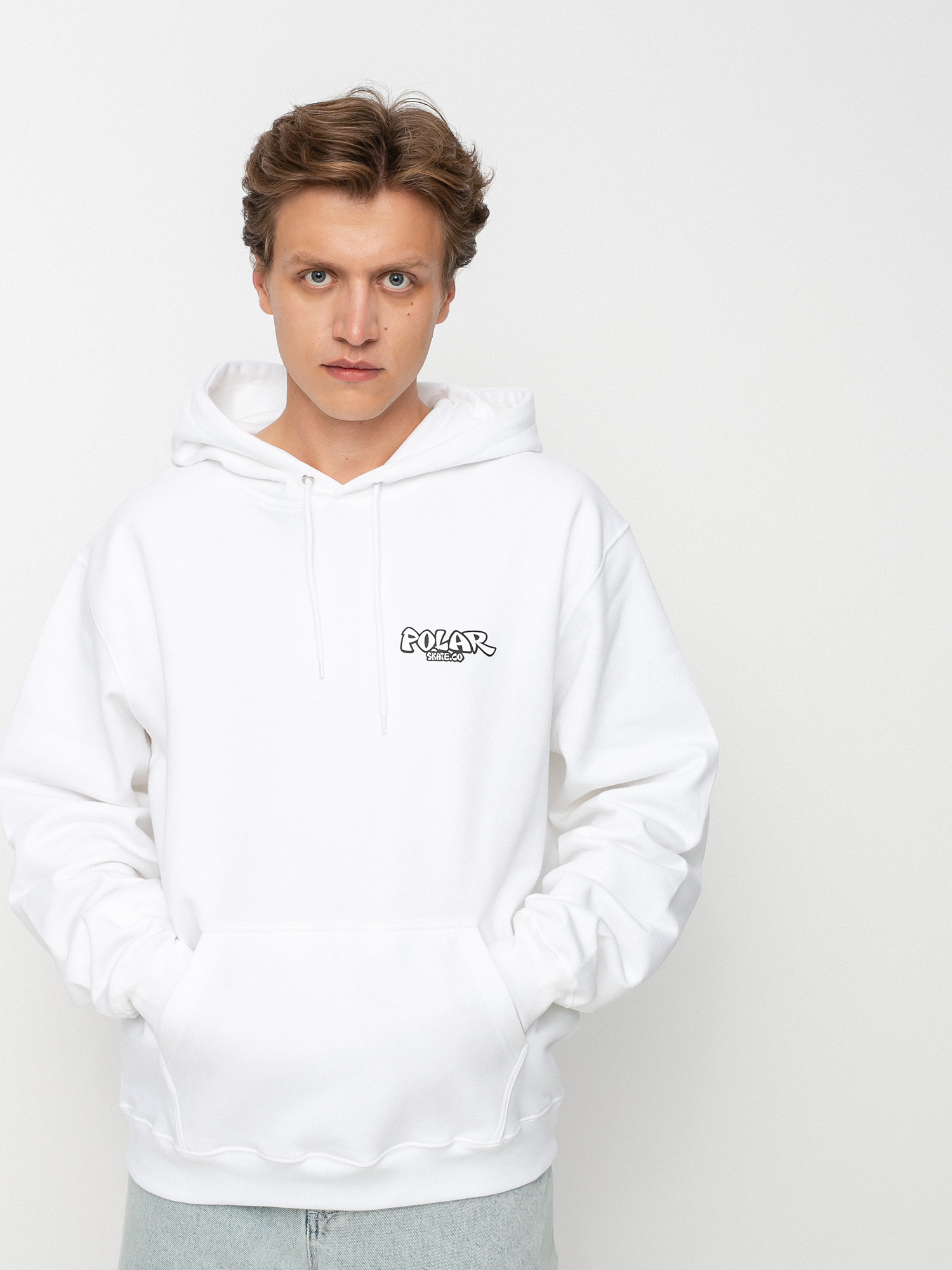 Bluza z kapturem Polar Skate Mt Fuji HD (white)