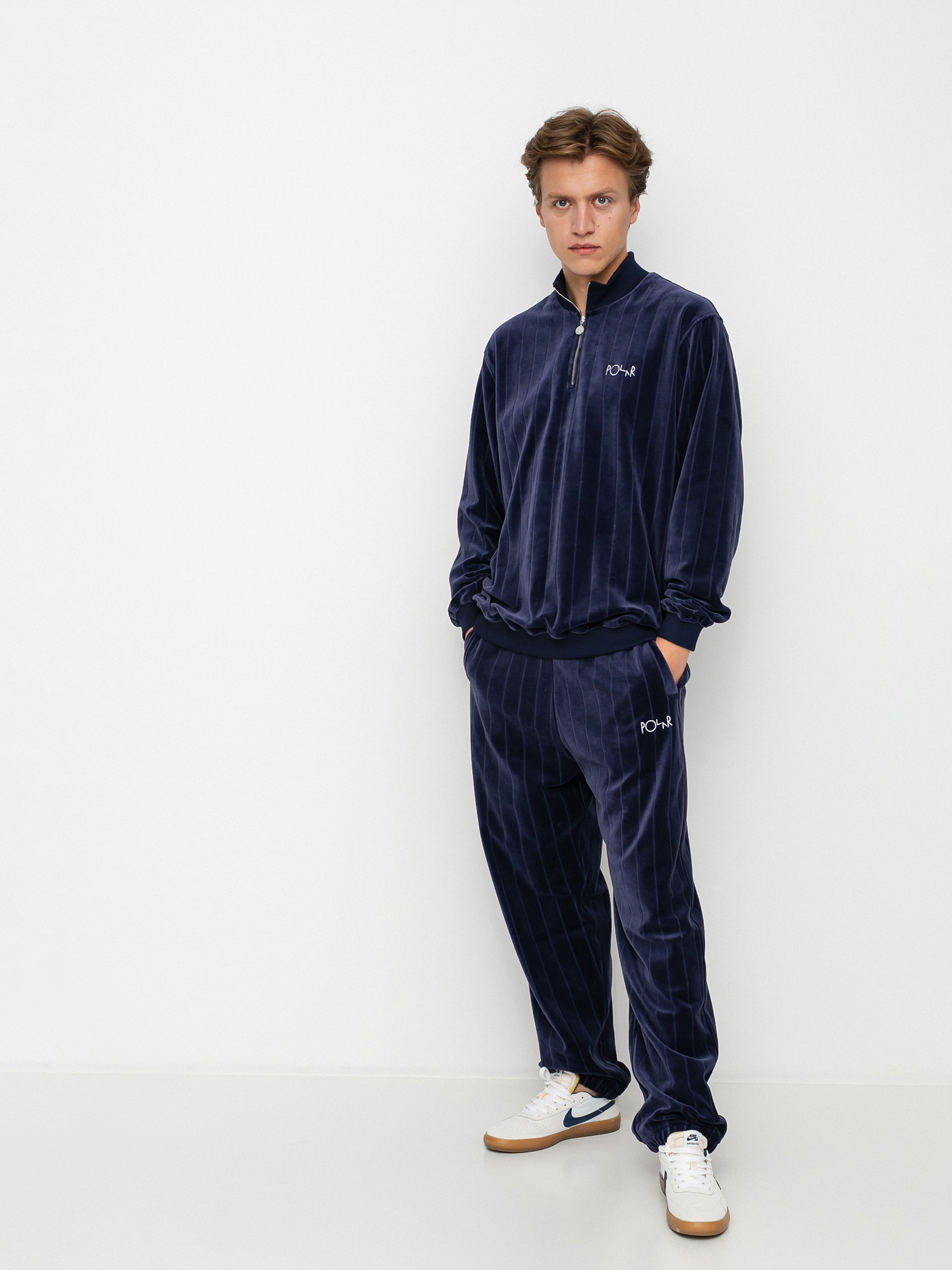 Bluza Polar Skate Velour Zipneck (rich navy)