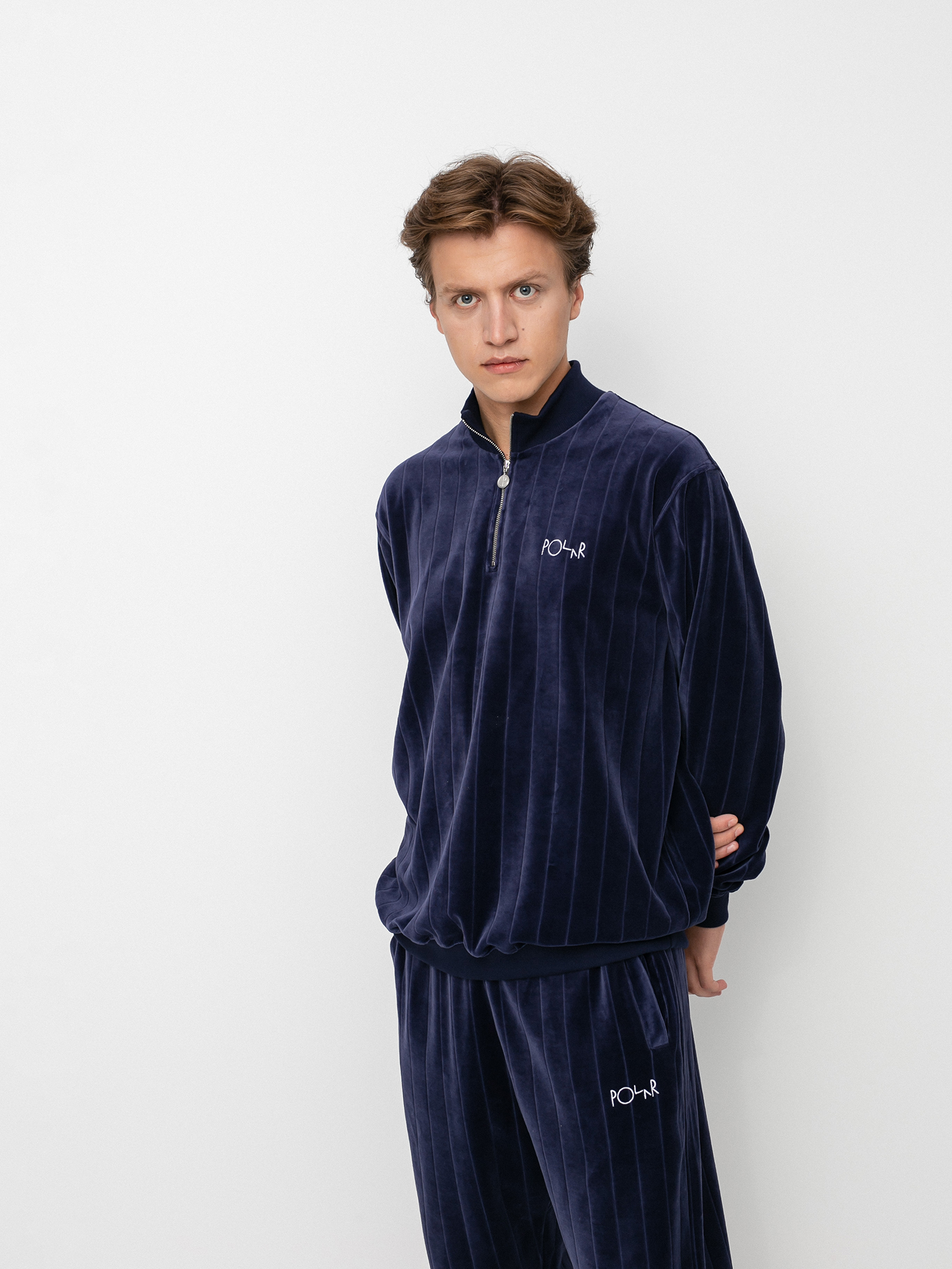Bluza Polar Skate Velour Zipneck (rich navy)