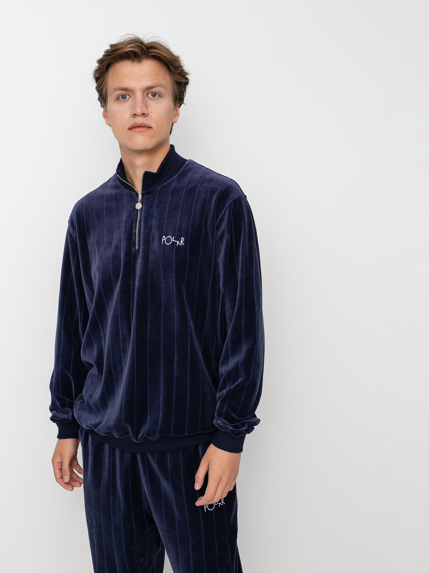 Bluza Polar Skate Velour Zipneck (rich navy)