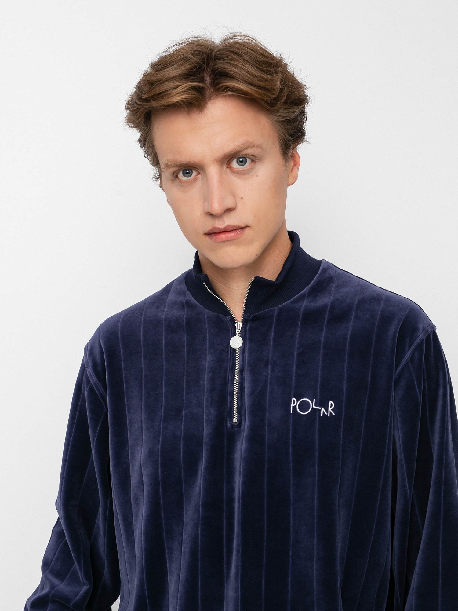 Bluza Polar Skate Velour Zipneck (rich navy)