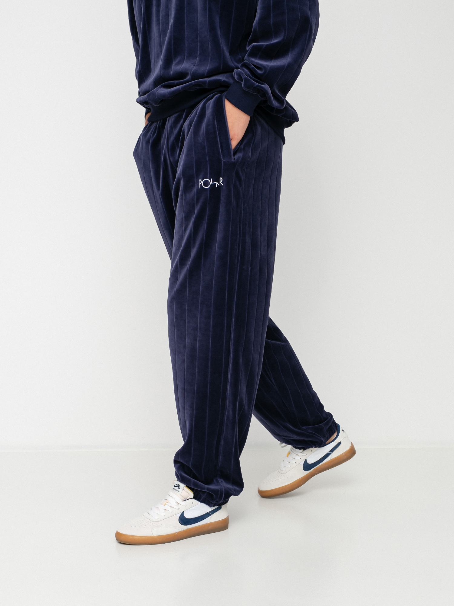 Spodnie Polar Skate Velour (rich navy)