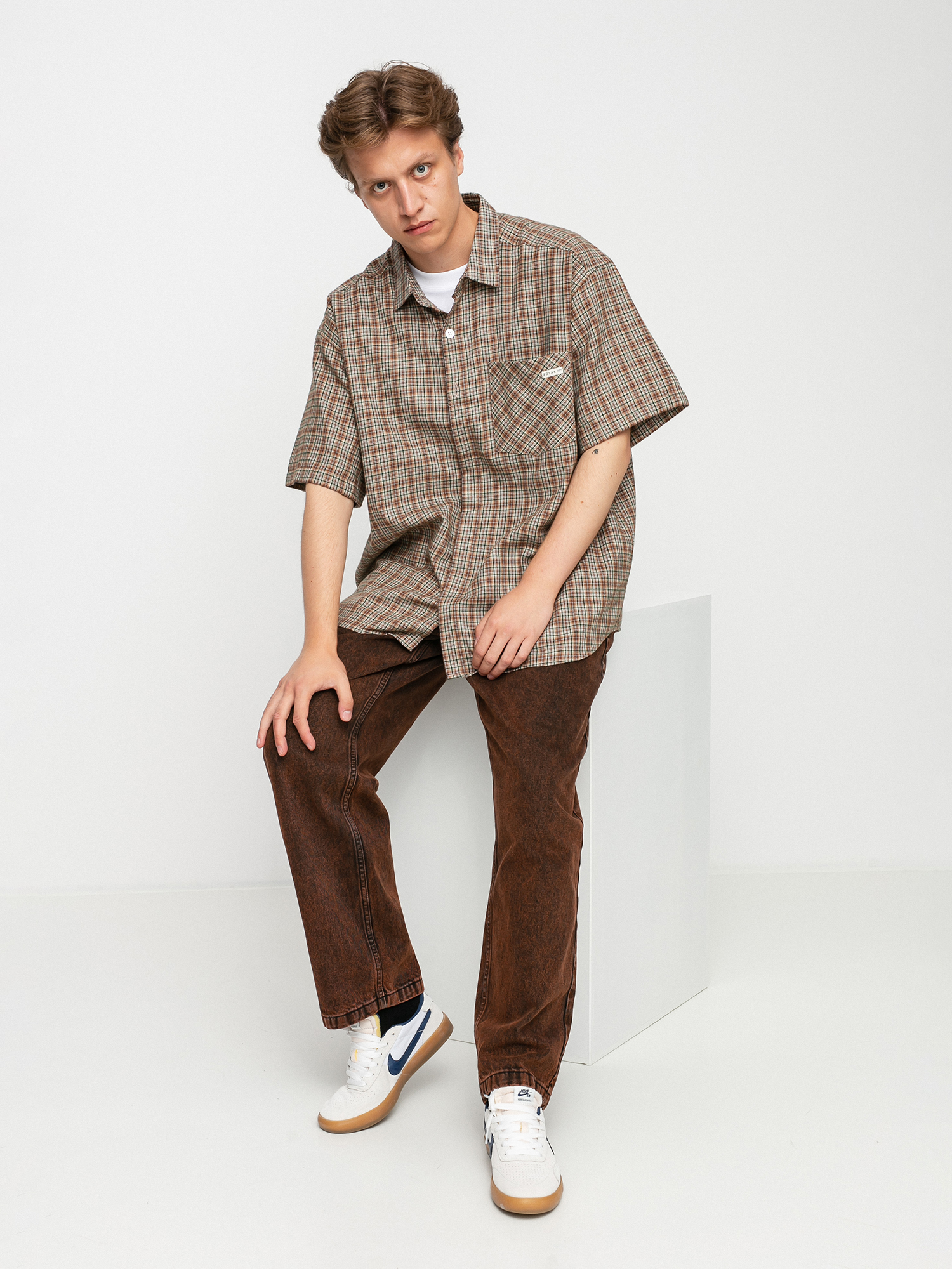 Koszula Polar Skate Mitchell Flannel (brown)