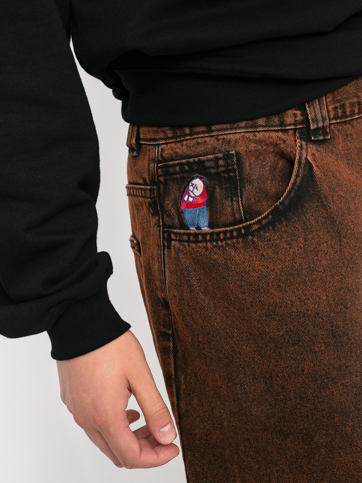 Spodnie Polar Skate Big Boy Jeans (orange black)