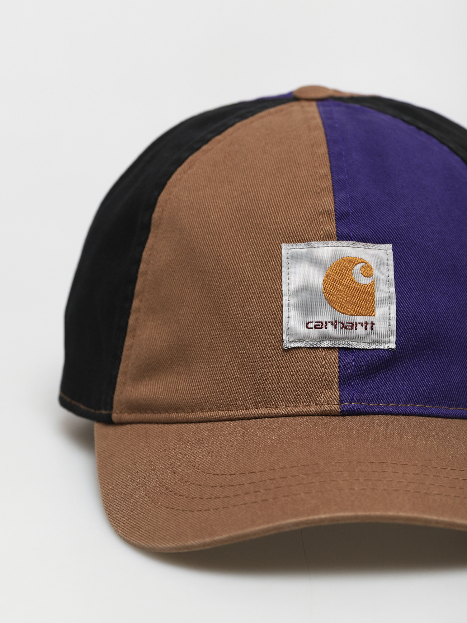 Czapka z daszkiem Carhartt WIP Triple (tawny/dark iris/black)