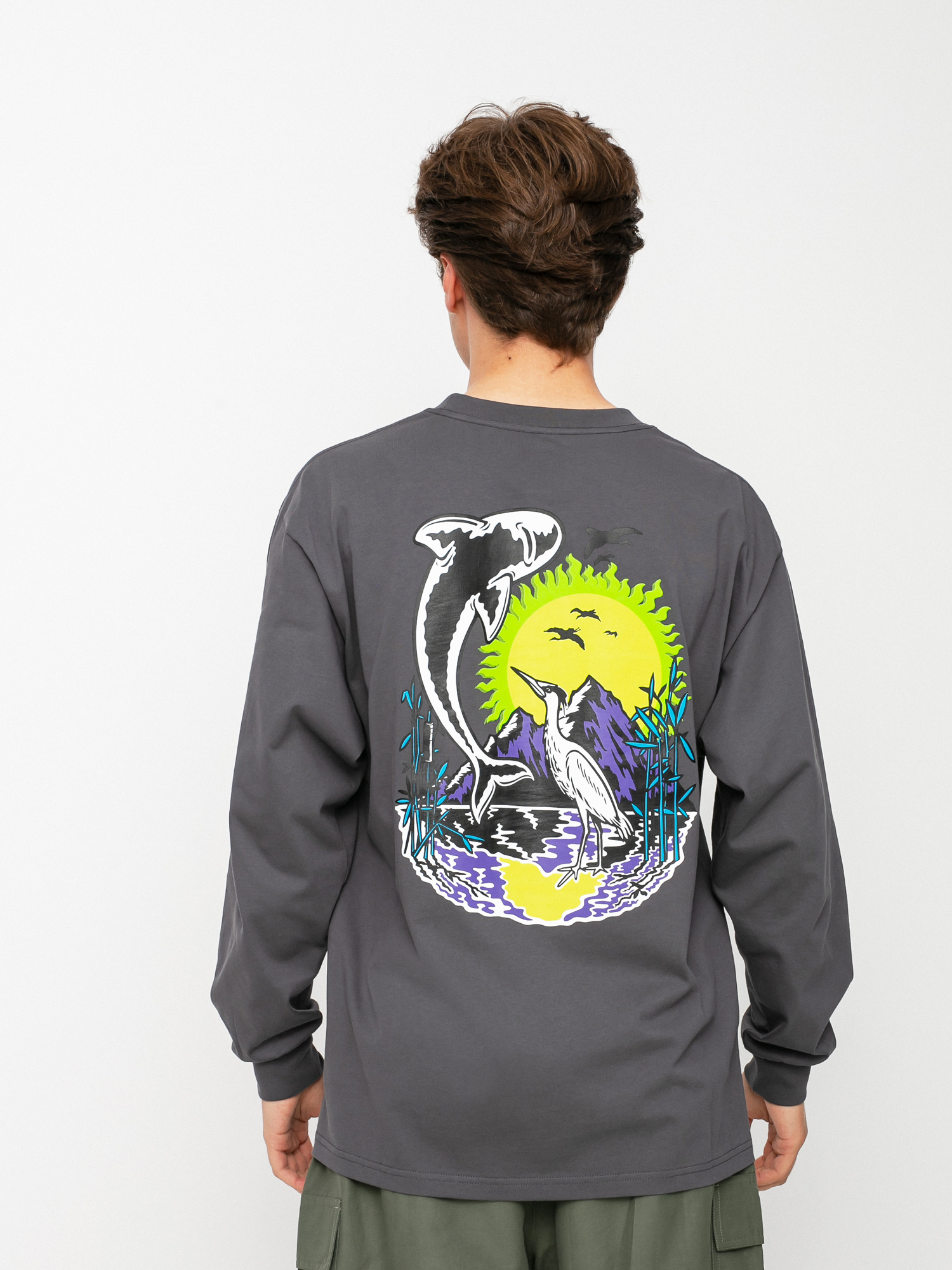 Longsleeve Polar Skate Mt Fuji (graphite)