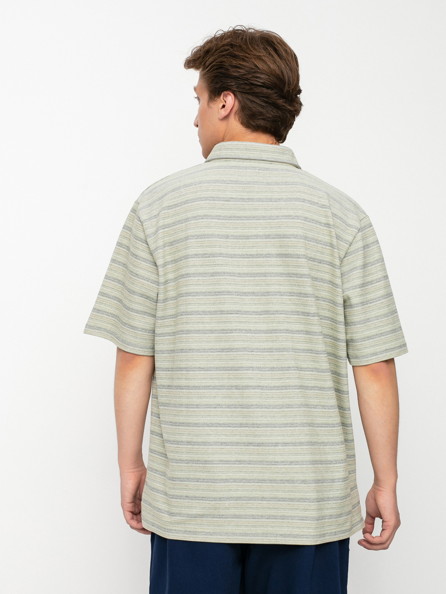 Polo Polar Skate Multistripe (green)