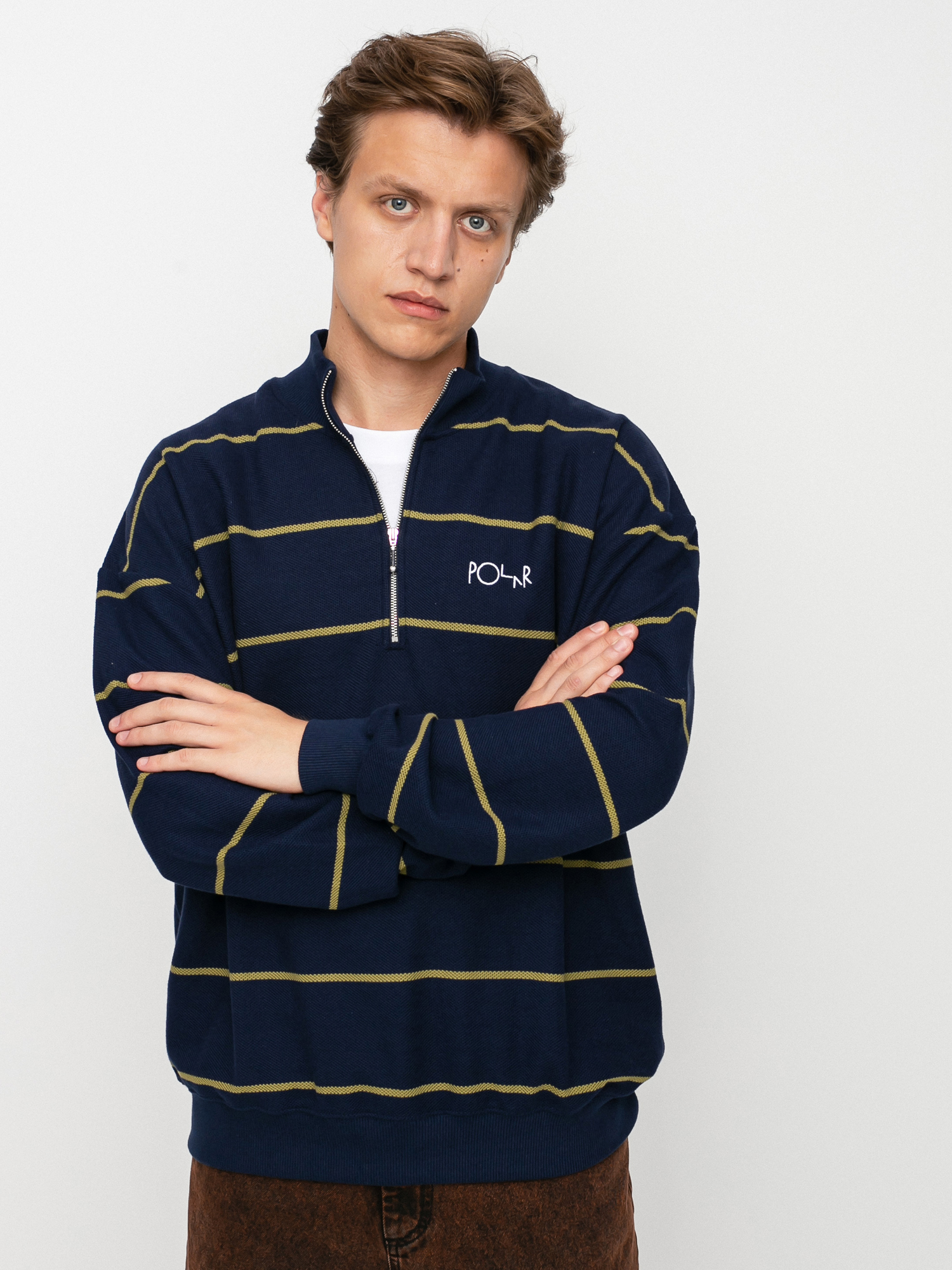 Bluza Polar Skate Stripe Zip Neck (navy)