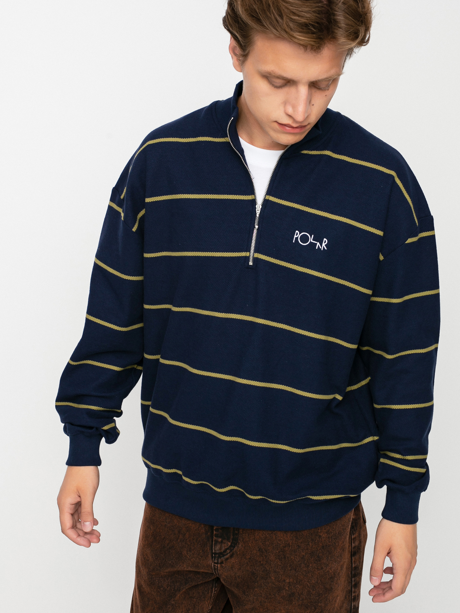 Bluza Polar Skate Stripe Zip Neck (navy)