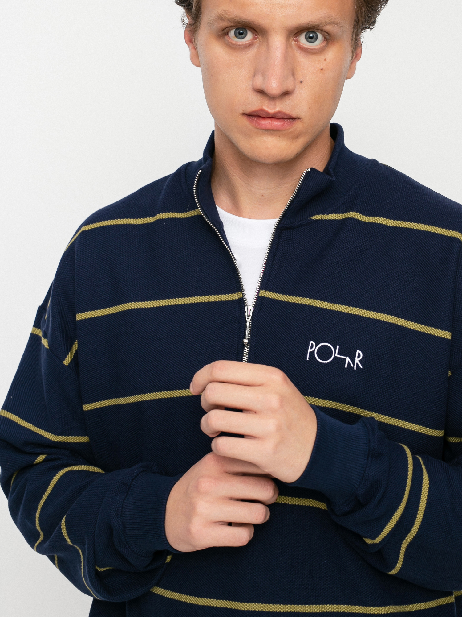 Bluza Polar Skate Stripe Zip Neck (navy)