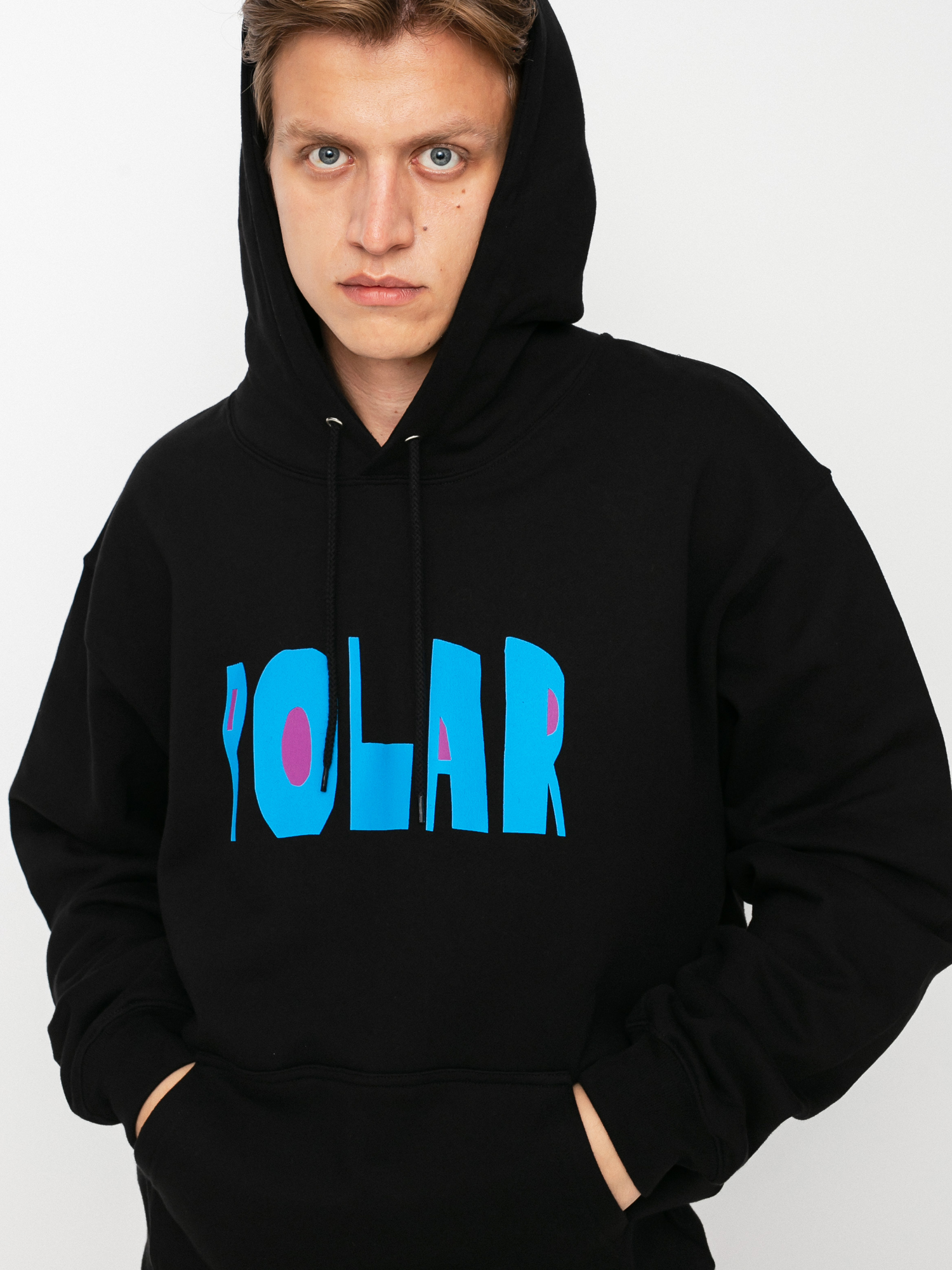 Bluza z kapturem Polar Skate Cut Logo HD (black)