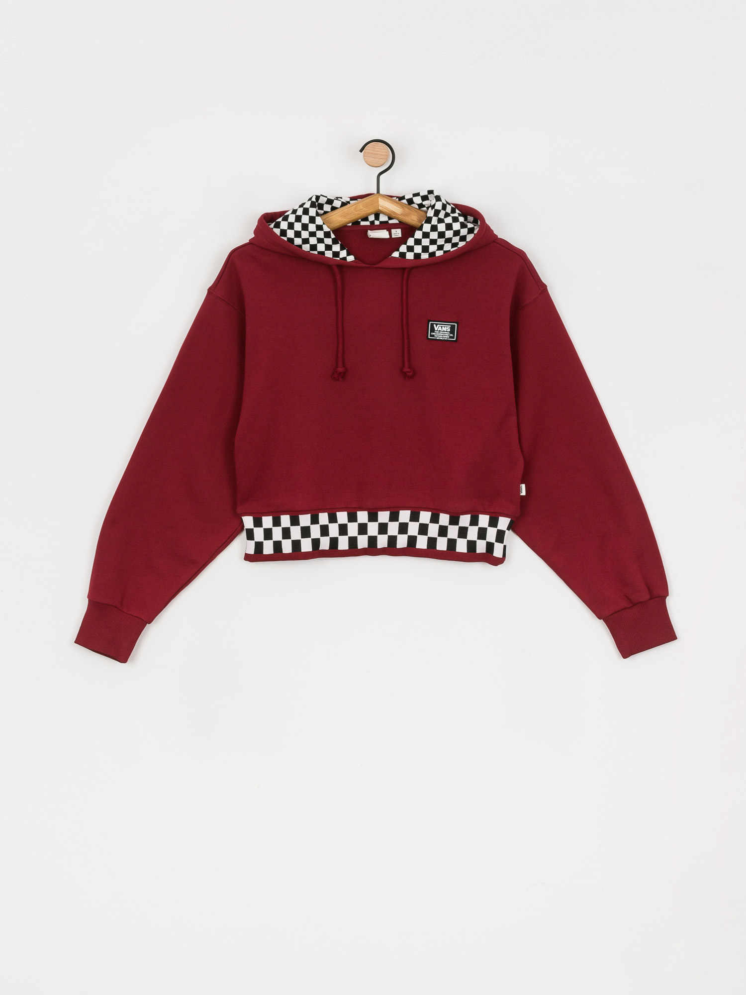 Bluza z kapturem Vans Boom Boom 66 HD Wmn (pomegranate)