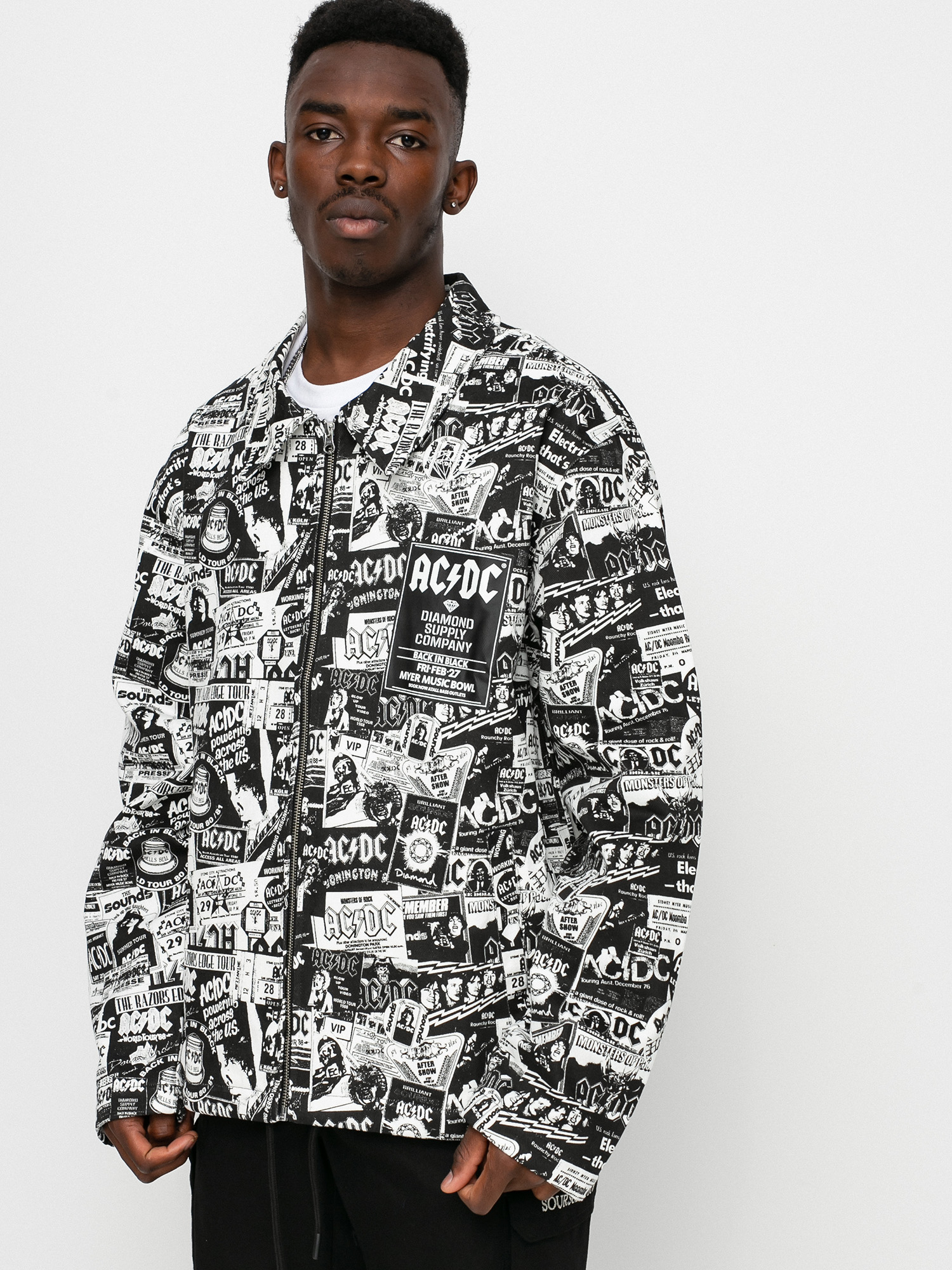 Kurtka Diamond Supply Co. World Tour (black/white)