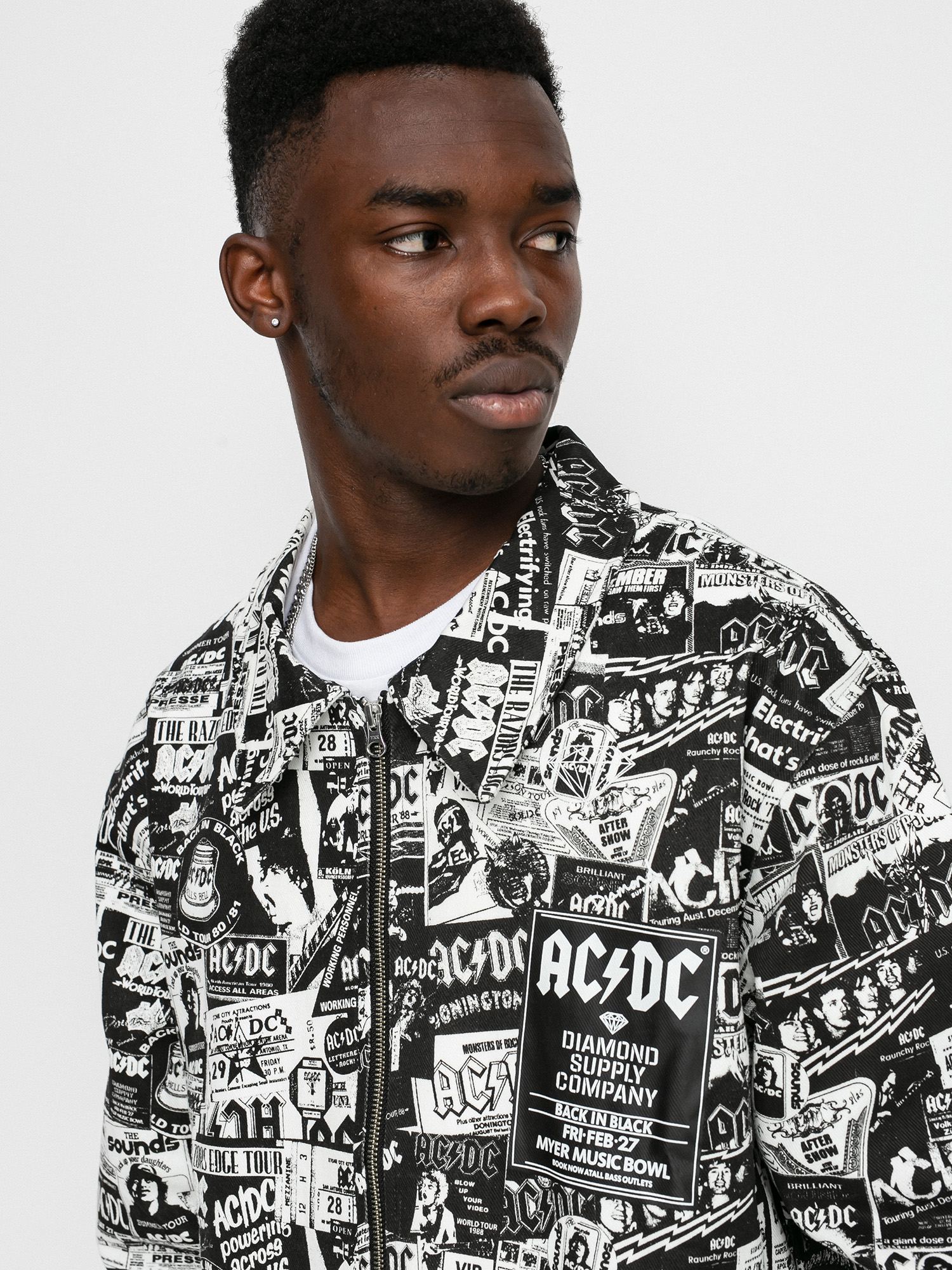 Kurtka Diamond Supply Co. World Tour (black/white)