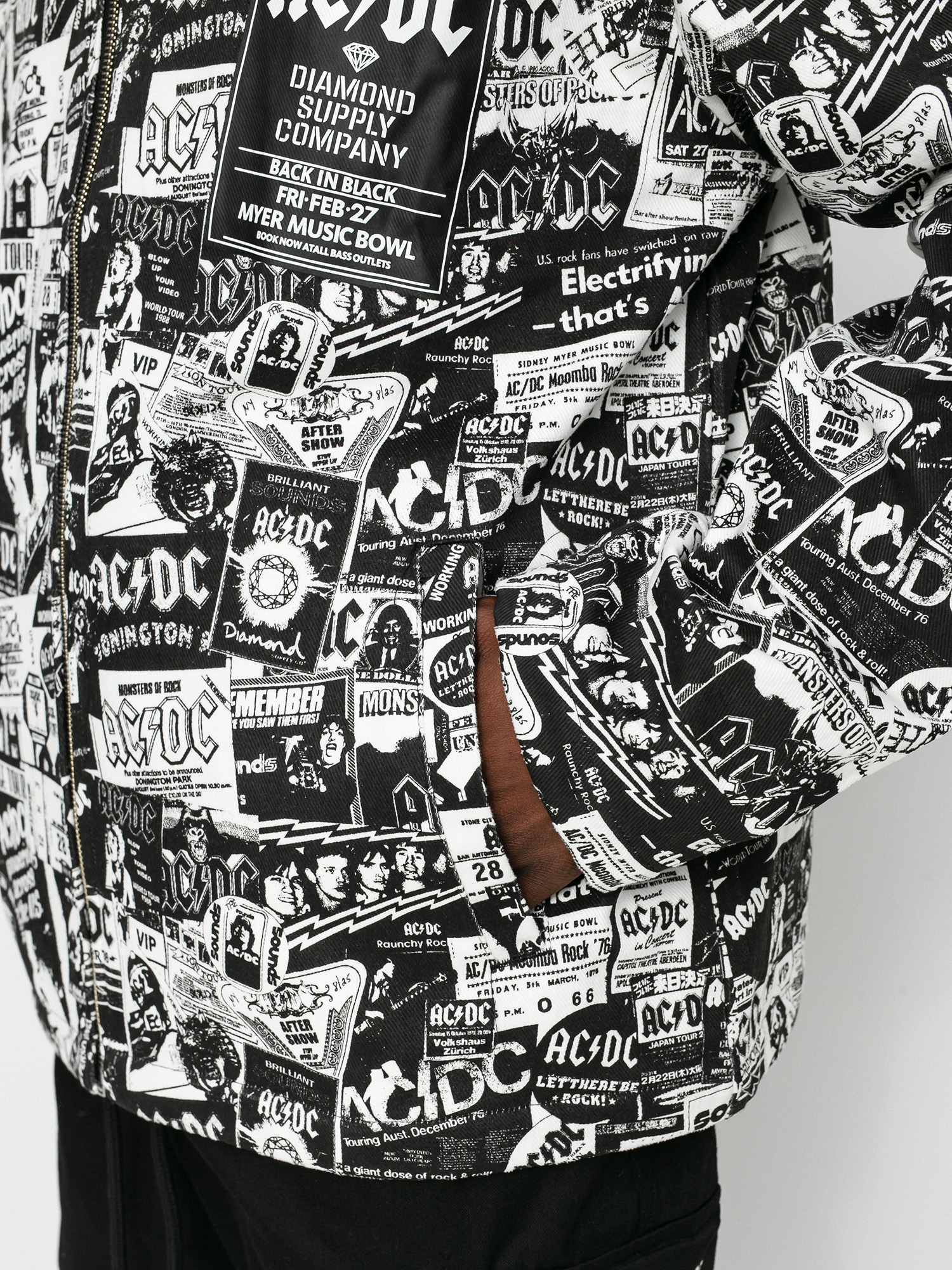 Kurtka Diamond Supply Co. World Tour (black/white)