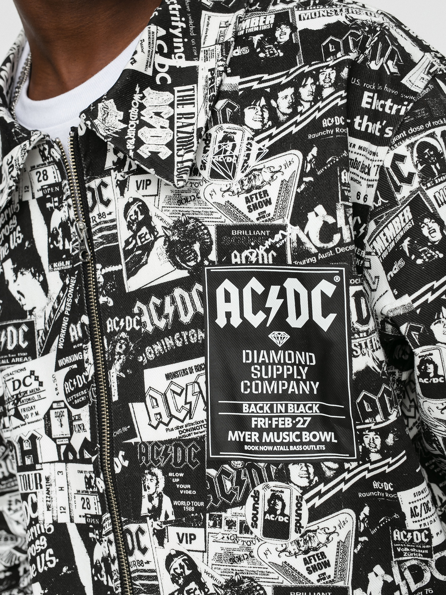 Kurtka Diamond Supply Co. World Tour (black/white)
