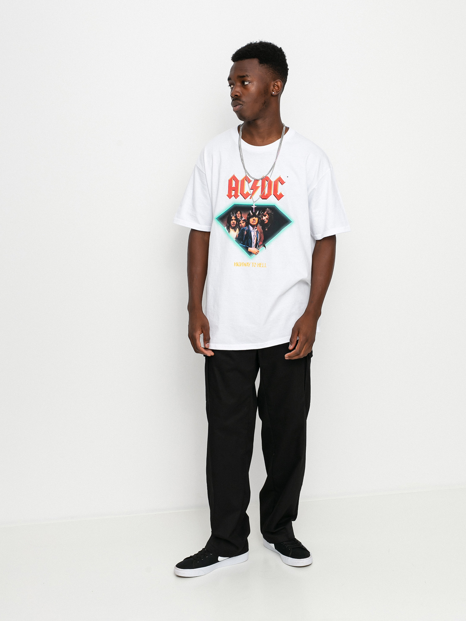 T-shirt Diamond Supply Co. Highway To Hell (white)