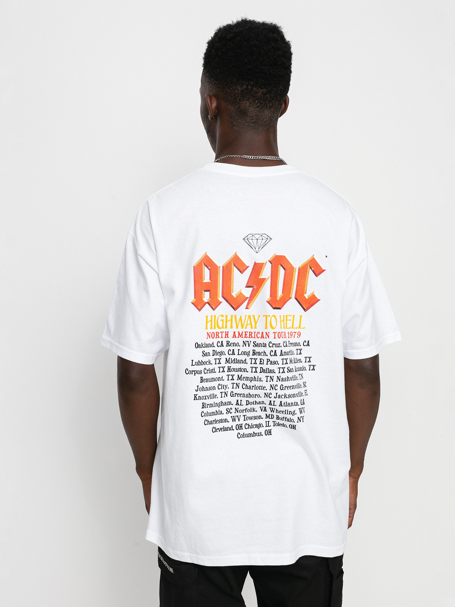 T-shirt Diamond Supply Co. Highway To Hell (white)