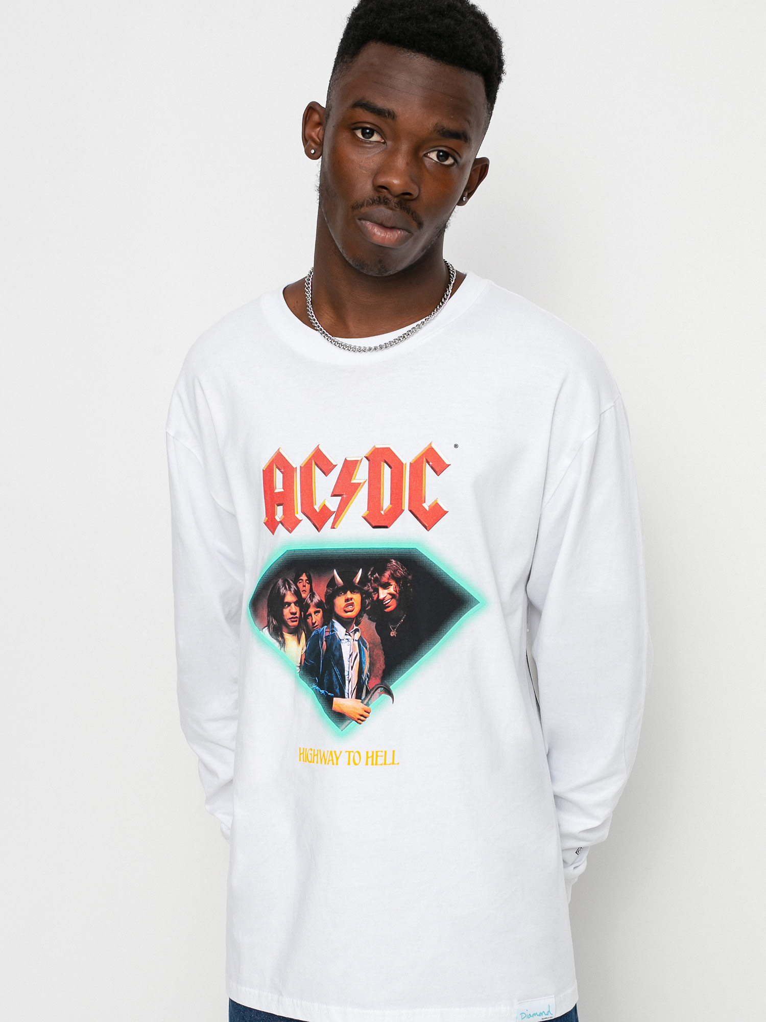 Longsleeve Diamond Supply Co. Highway To Hell (white)