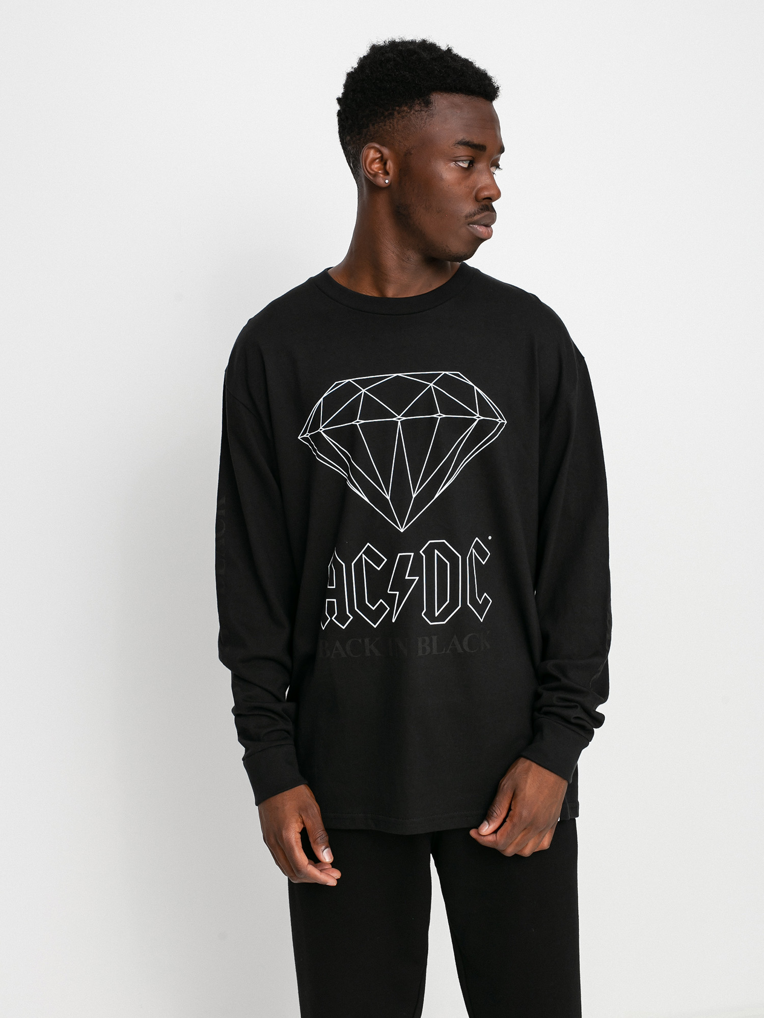 Longsleeve Diamond Supply Co. Back In Black (black)