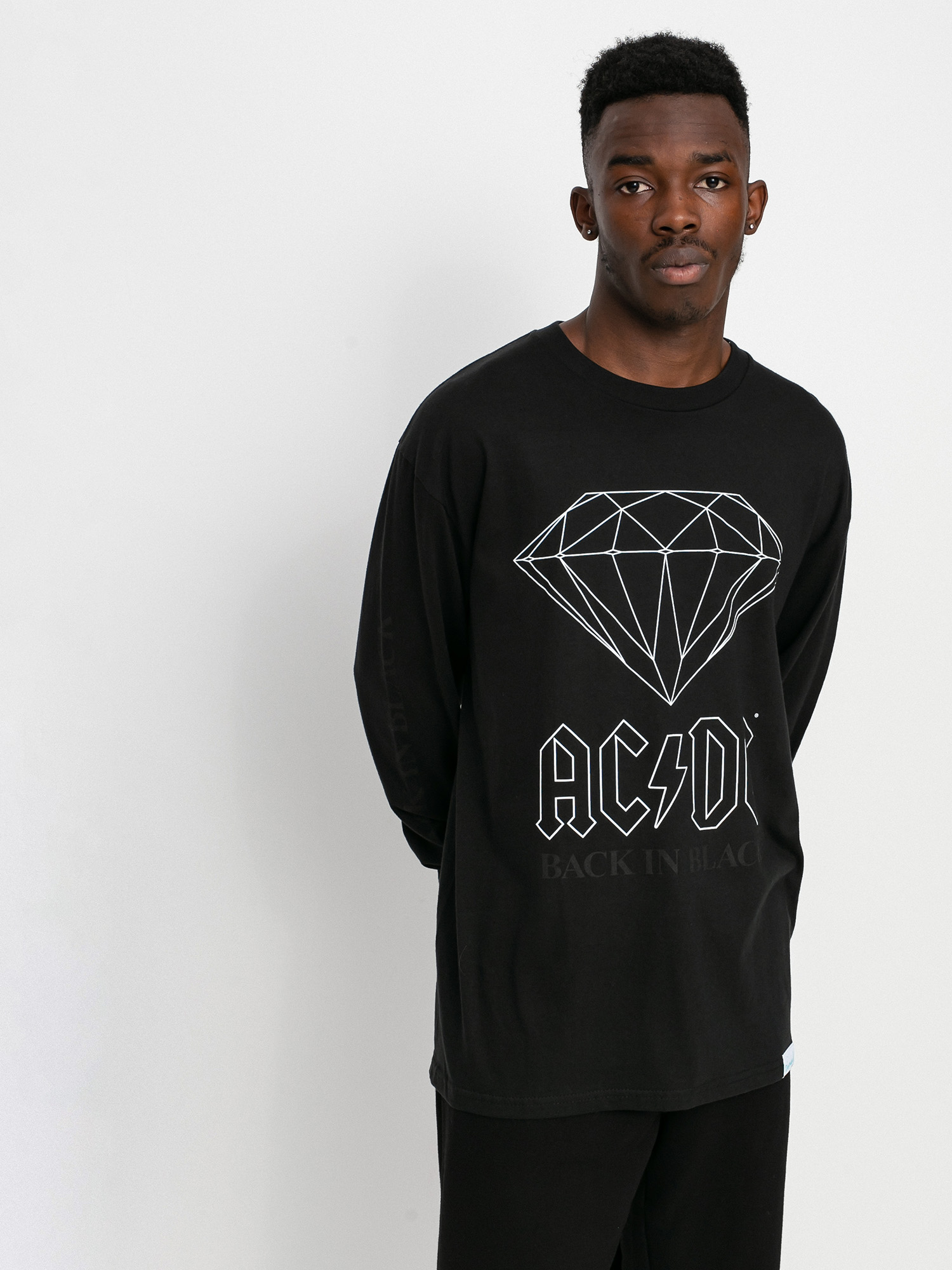 Longsleeve Diamond Supply Co. Back In Black (black)