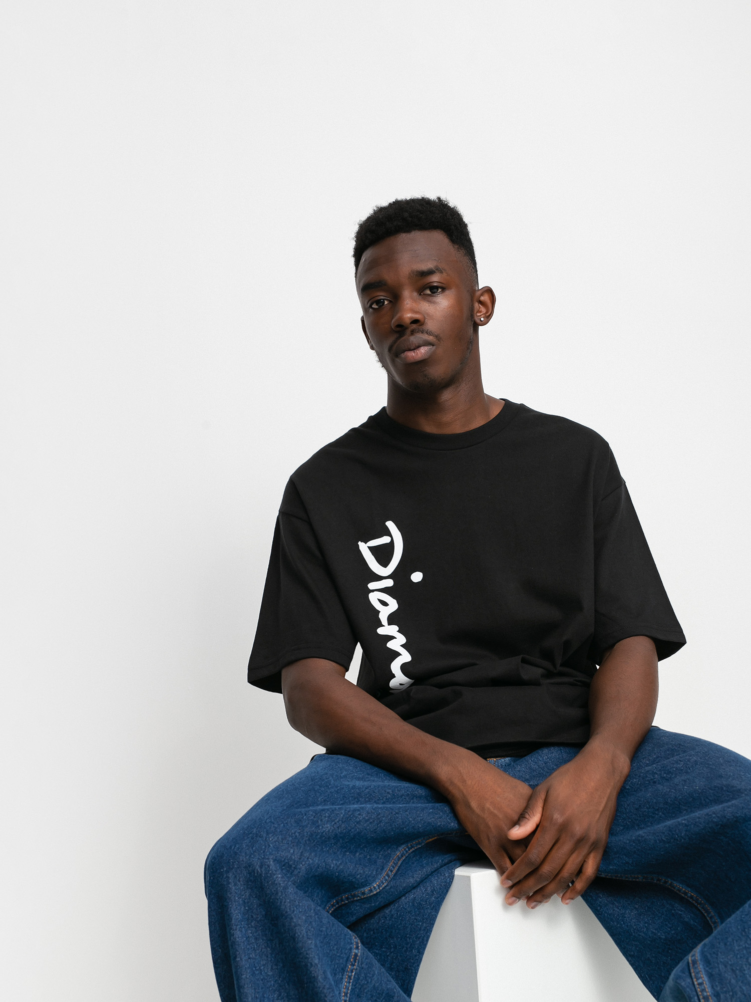T-shirt Diamond Supply Co. Og Script (black)