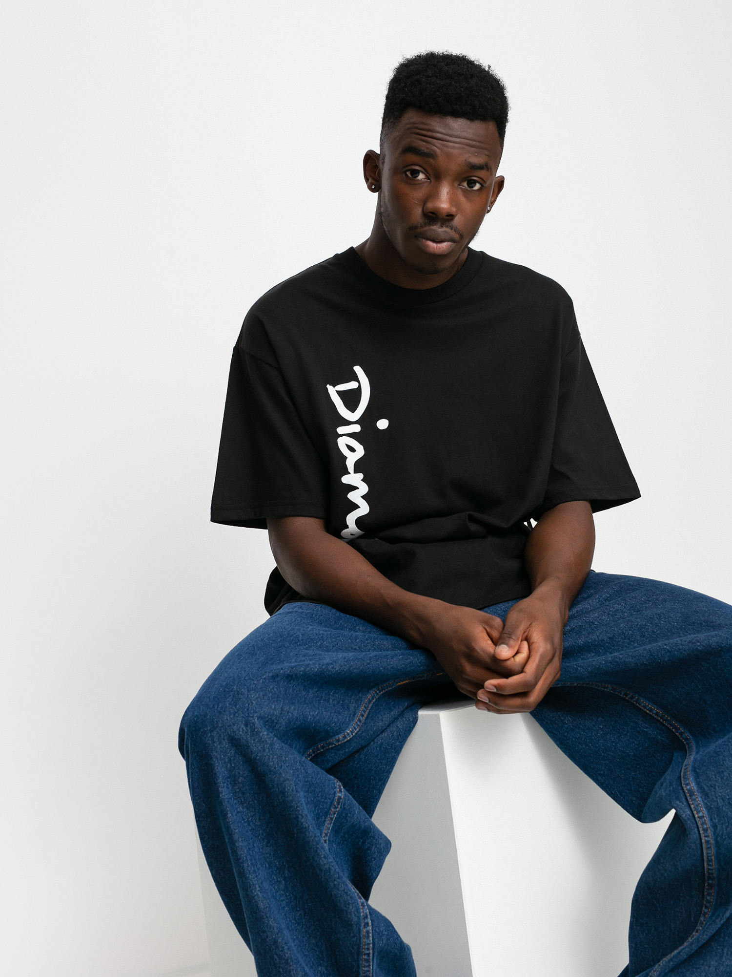 T-shirt Diamond Supply Co. Og Script (black)