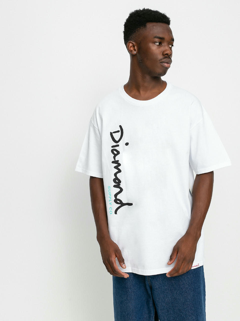 T-shirt Diamond Supply Co. Og Script (white)