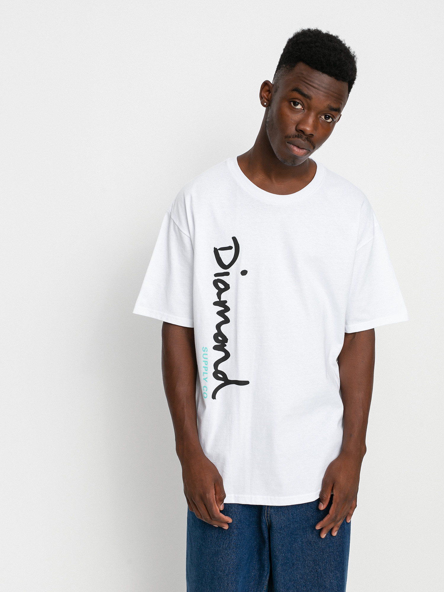 T-shirt Diamond Supply Co. Og Script (white)