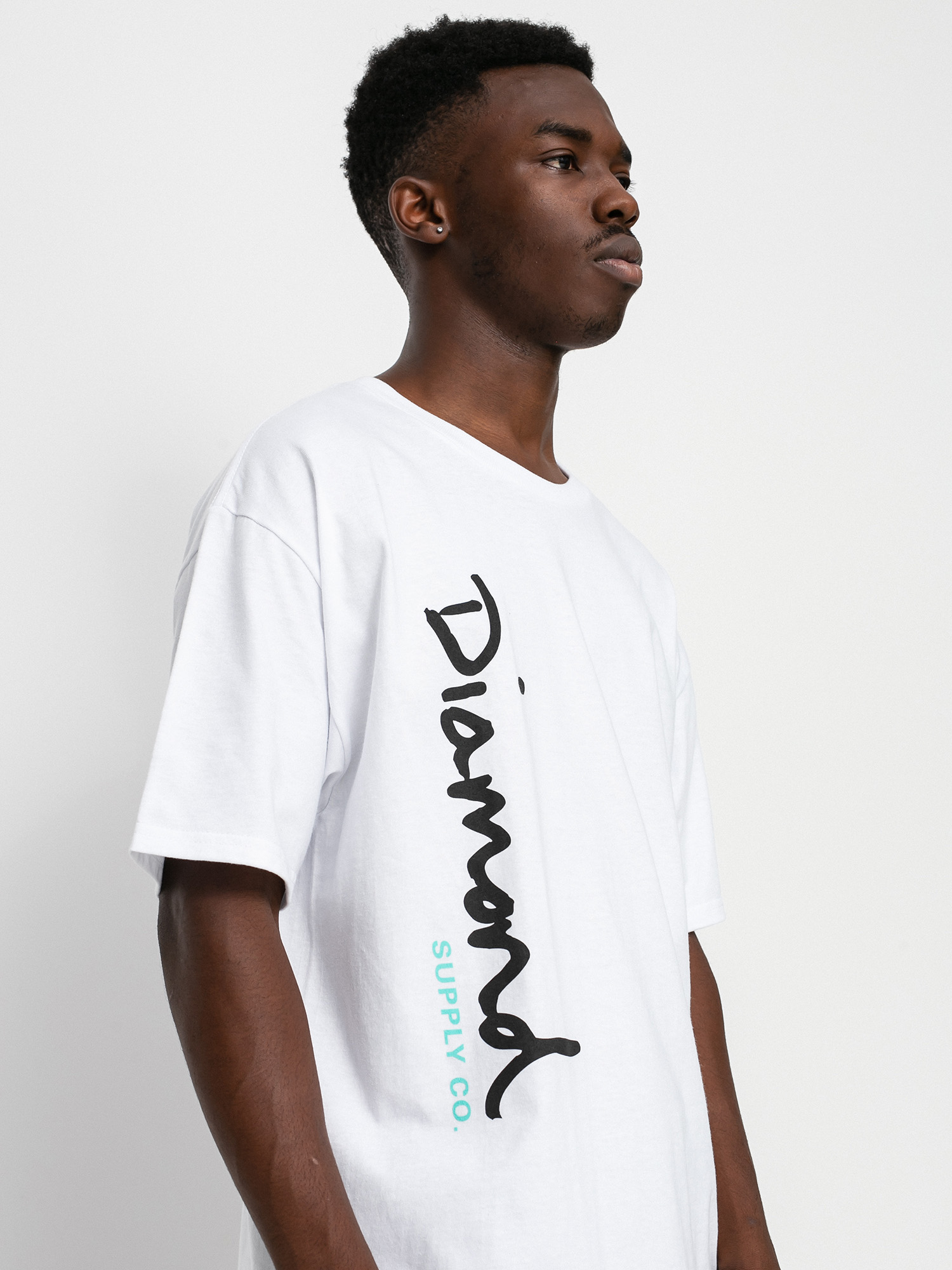 T-shirt Diamond Supply Co. Og Script (white)