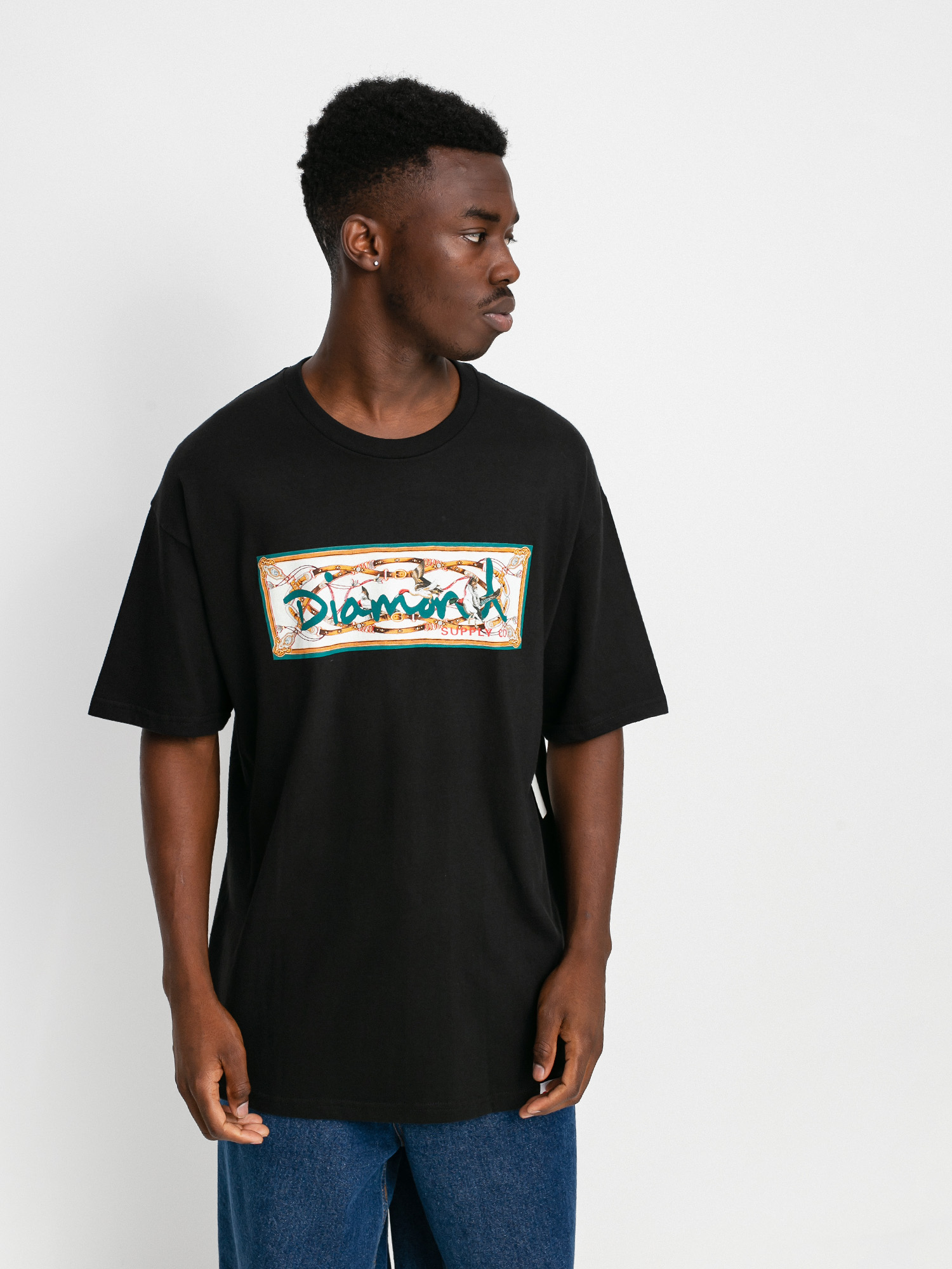 T-shirt Diamond Supply Co. Chesapeake Box Logo (black)