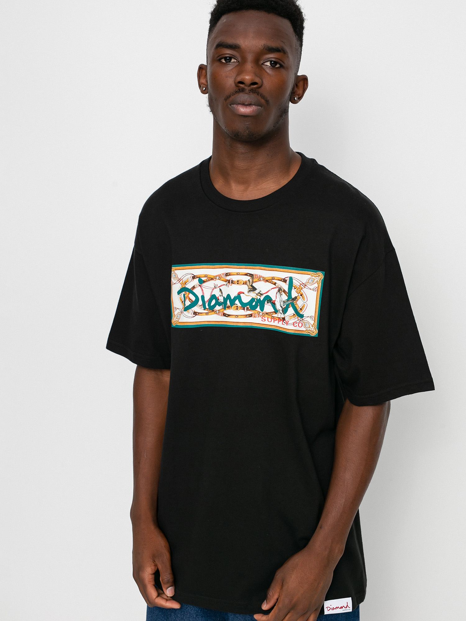 T-shirt Diamond Supply Co. Chesapeake Box Logo (black)