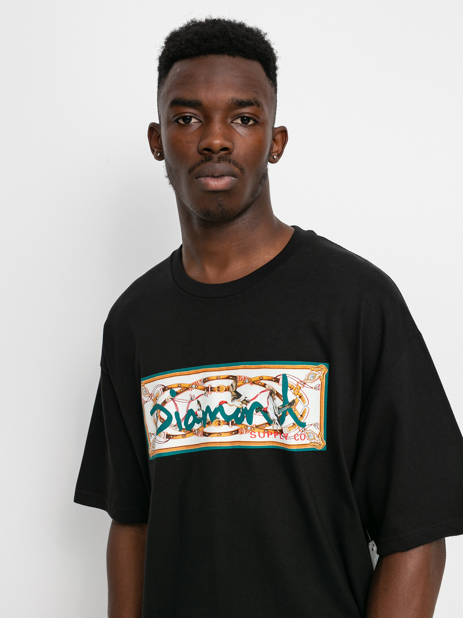 T-shirt Diamond Supply Co. Chesapeake Box Logo (black)