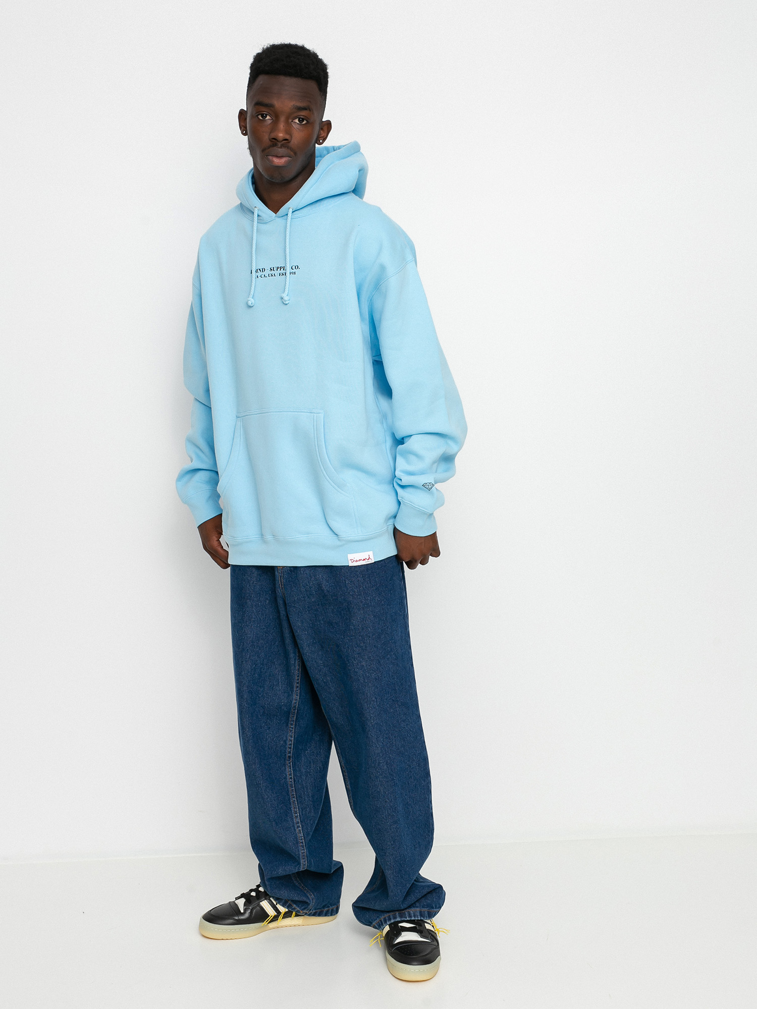 Bluza z kapturem Diamond Supply Co. Est. 1998 HD (baby blue)