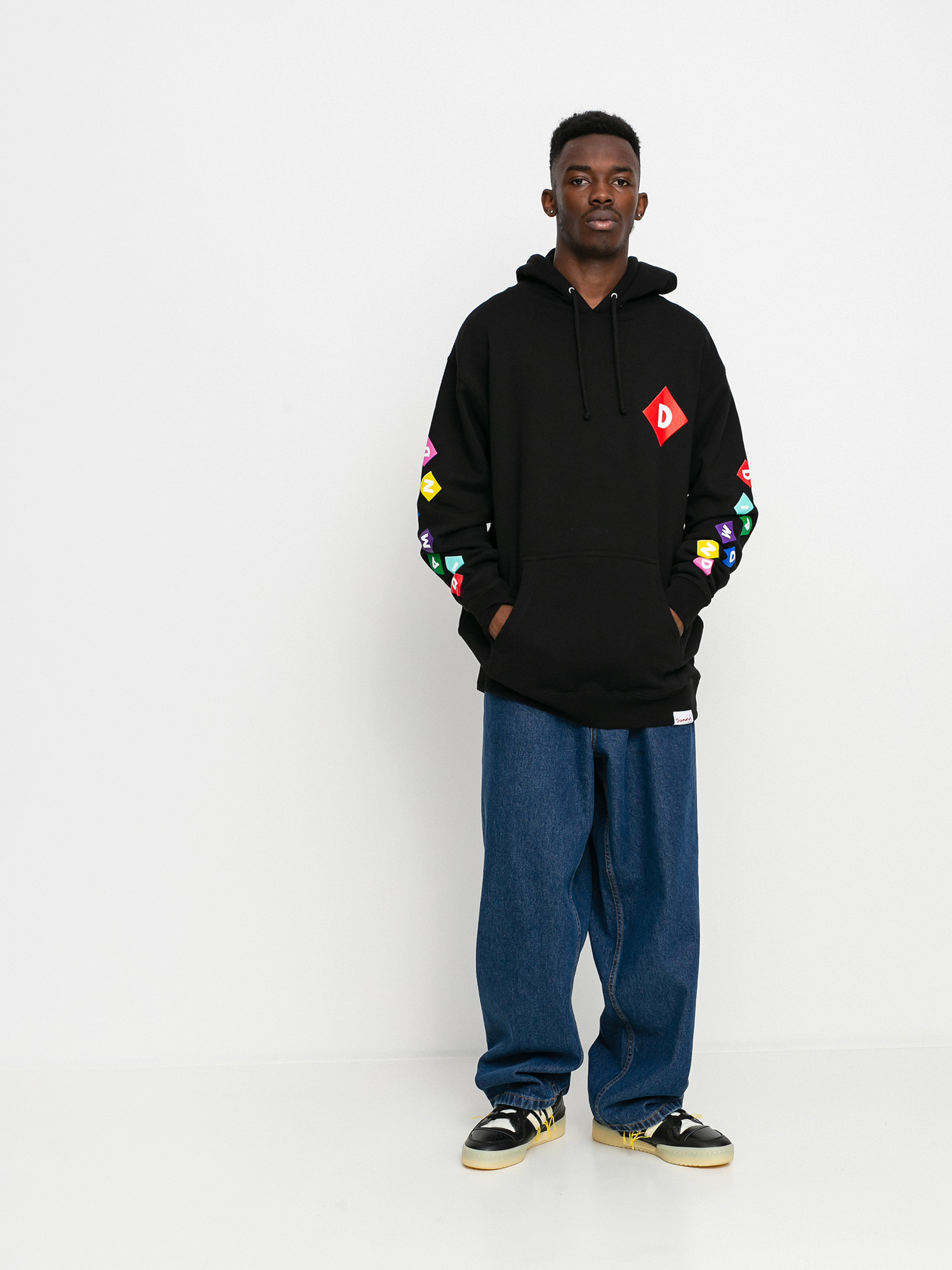 Bluza z kapturem Diamond Supply Co. Primary HD (black)