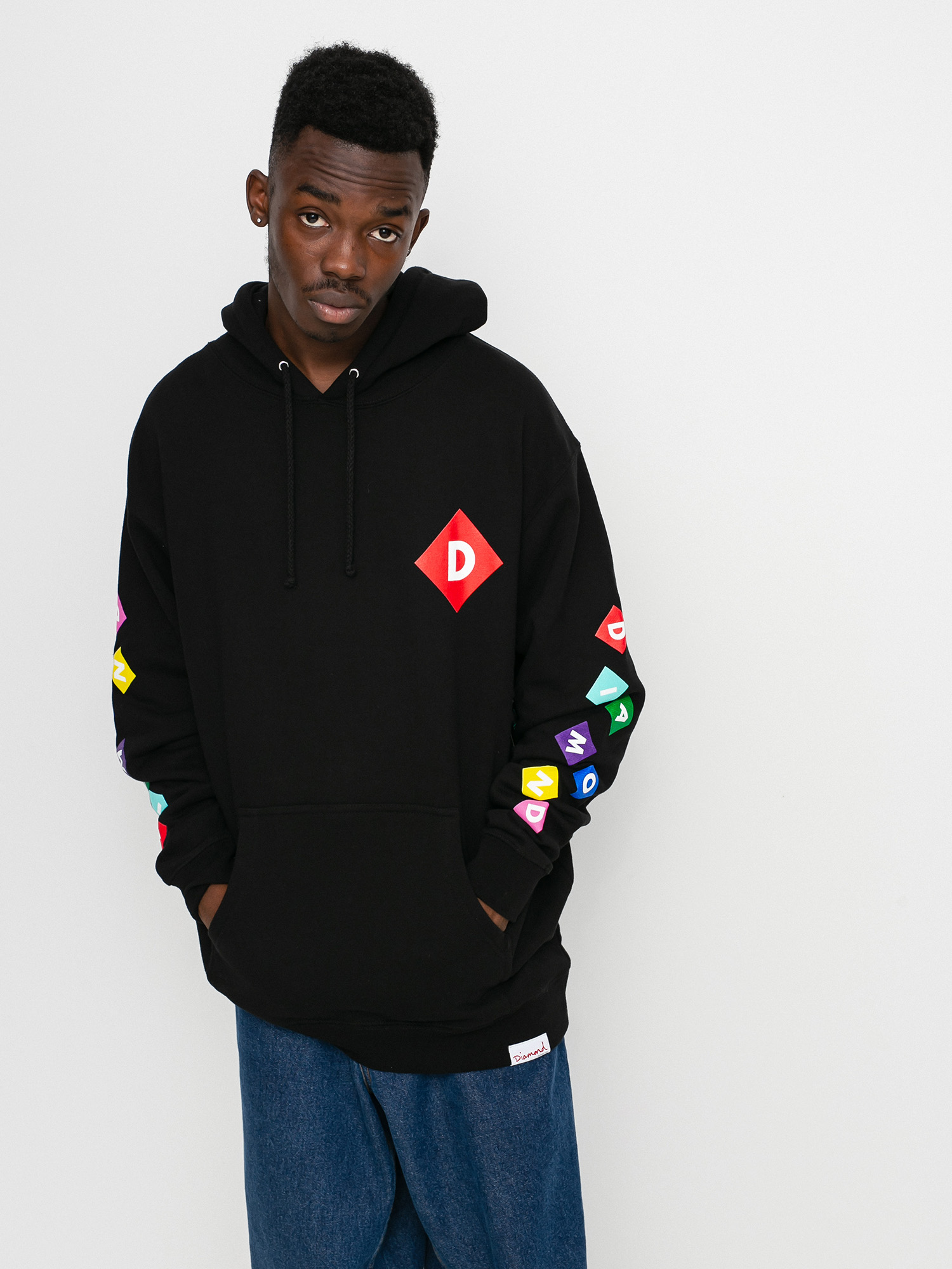 Bluza z kapturem Diamond Supply Co. Primary HD (black)