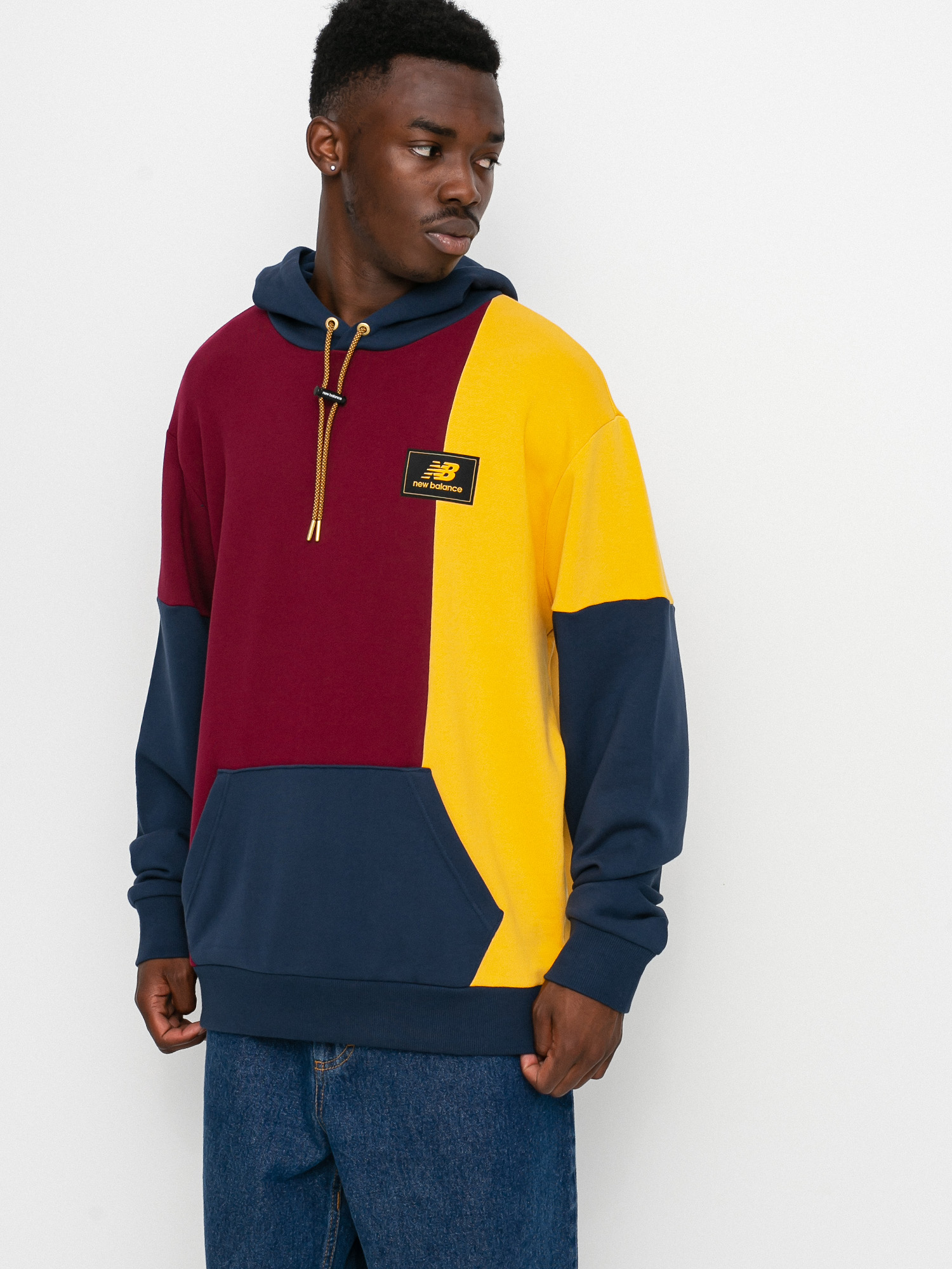 Bluza z kapturem New Balance Athletic Higher Learning HD (garnet)