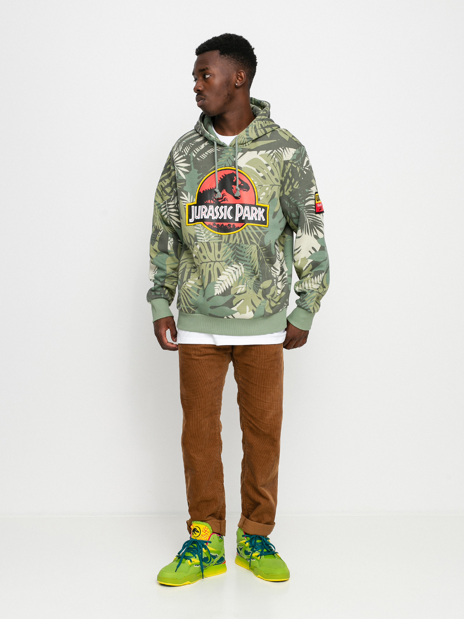 Bluza z kapturem Reebok X Jurassic Park HD (vingrn)