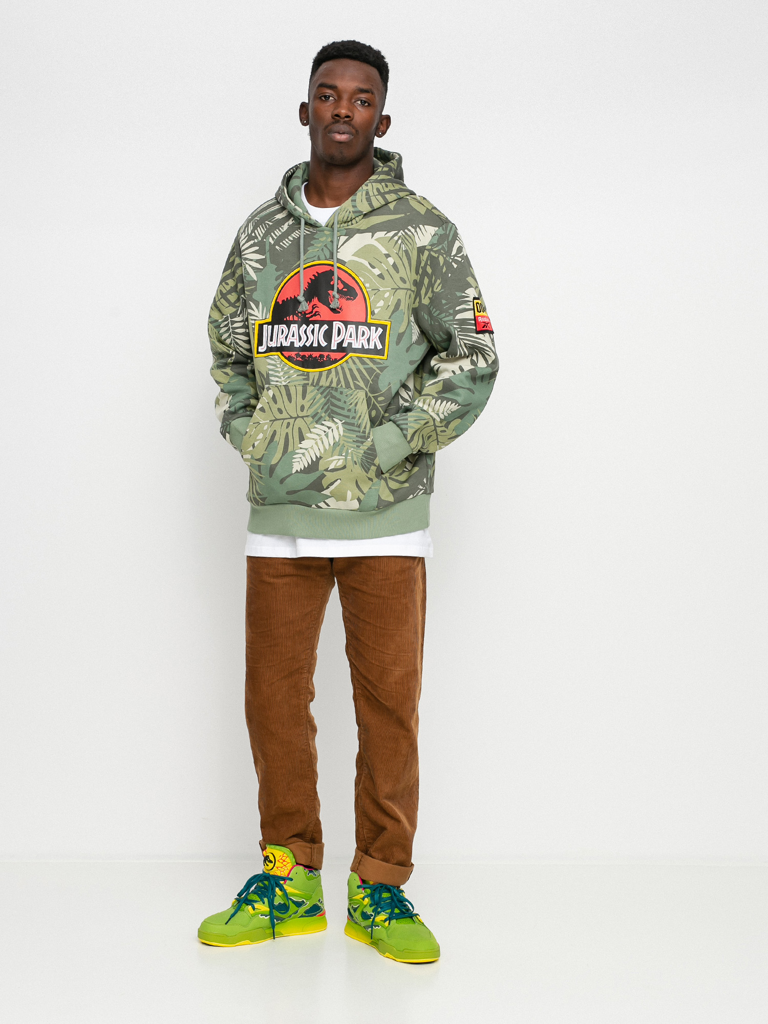 Bluza z kapturem Reebok X Jurassic Park HD (vingrn)