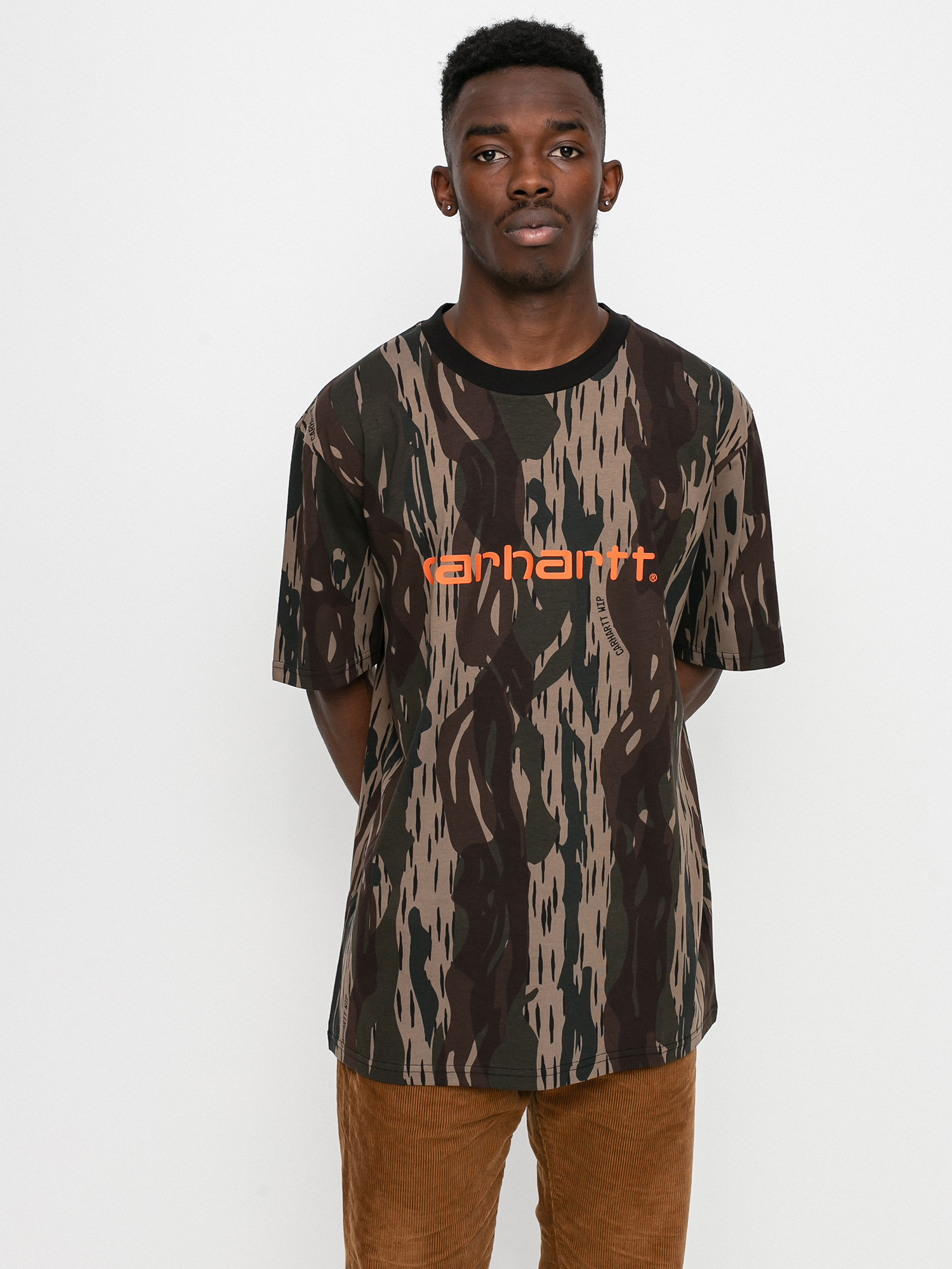 T-shirt Carhartt WIP Script (camo unite/copperton)