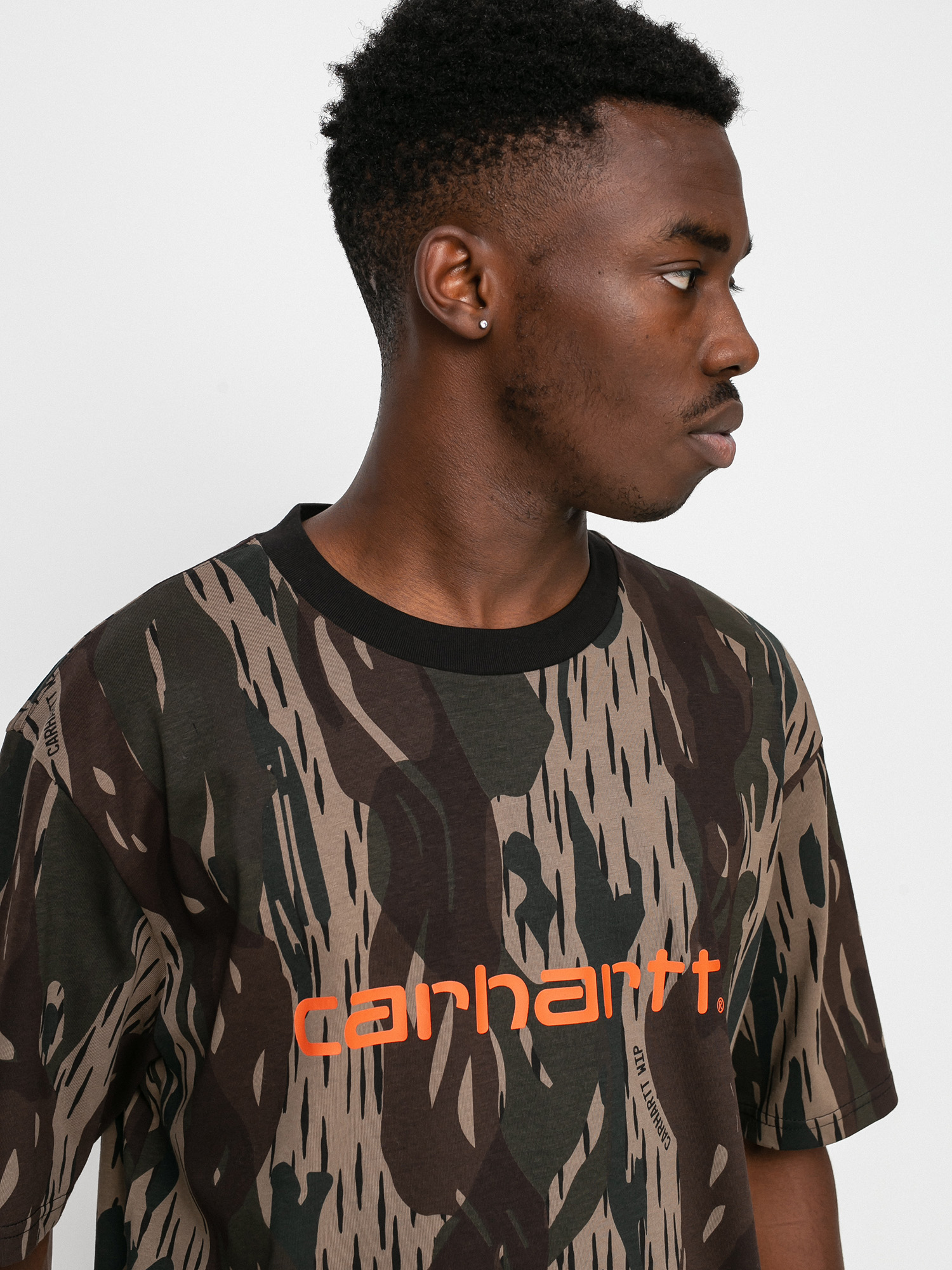 T-shirt Carhartt WIP Script (camo unite/copperton)